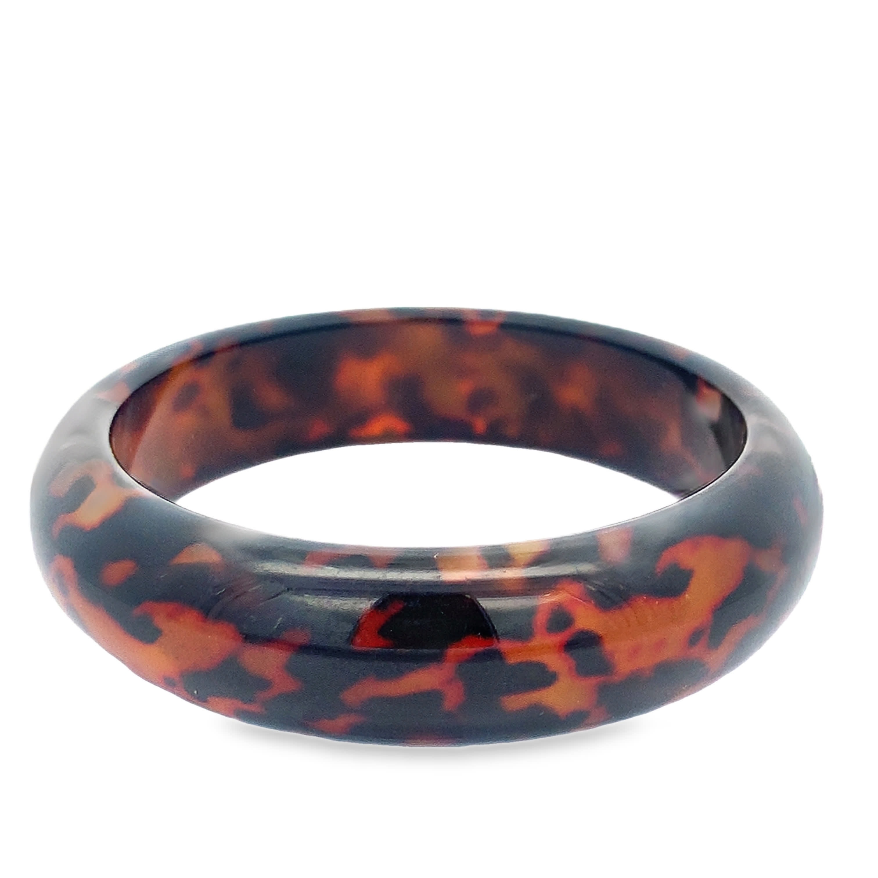 Bransoleta typ bangle wzór panterka