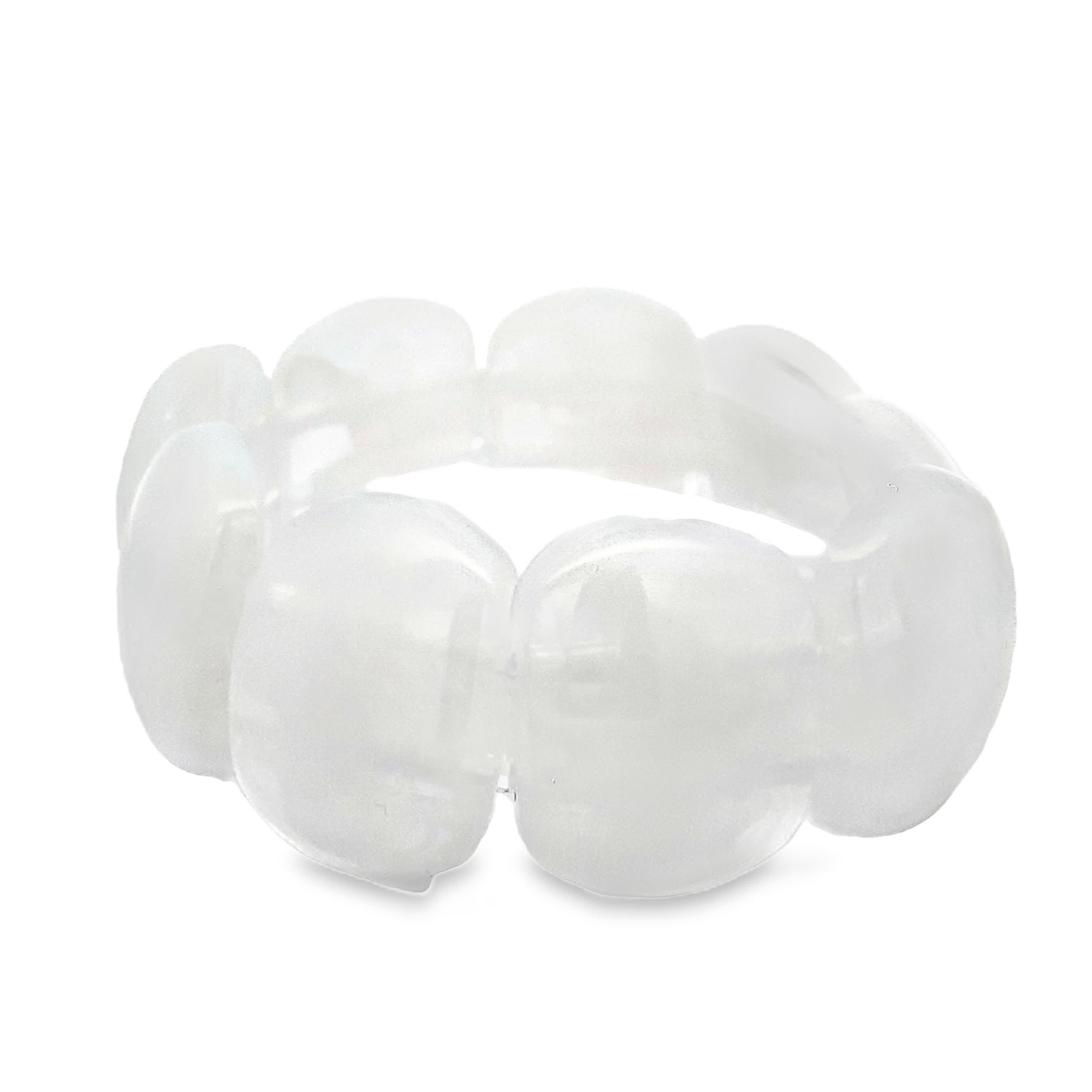 Bransoletka z koralików z przezroczystego kryształu