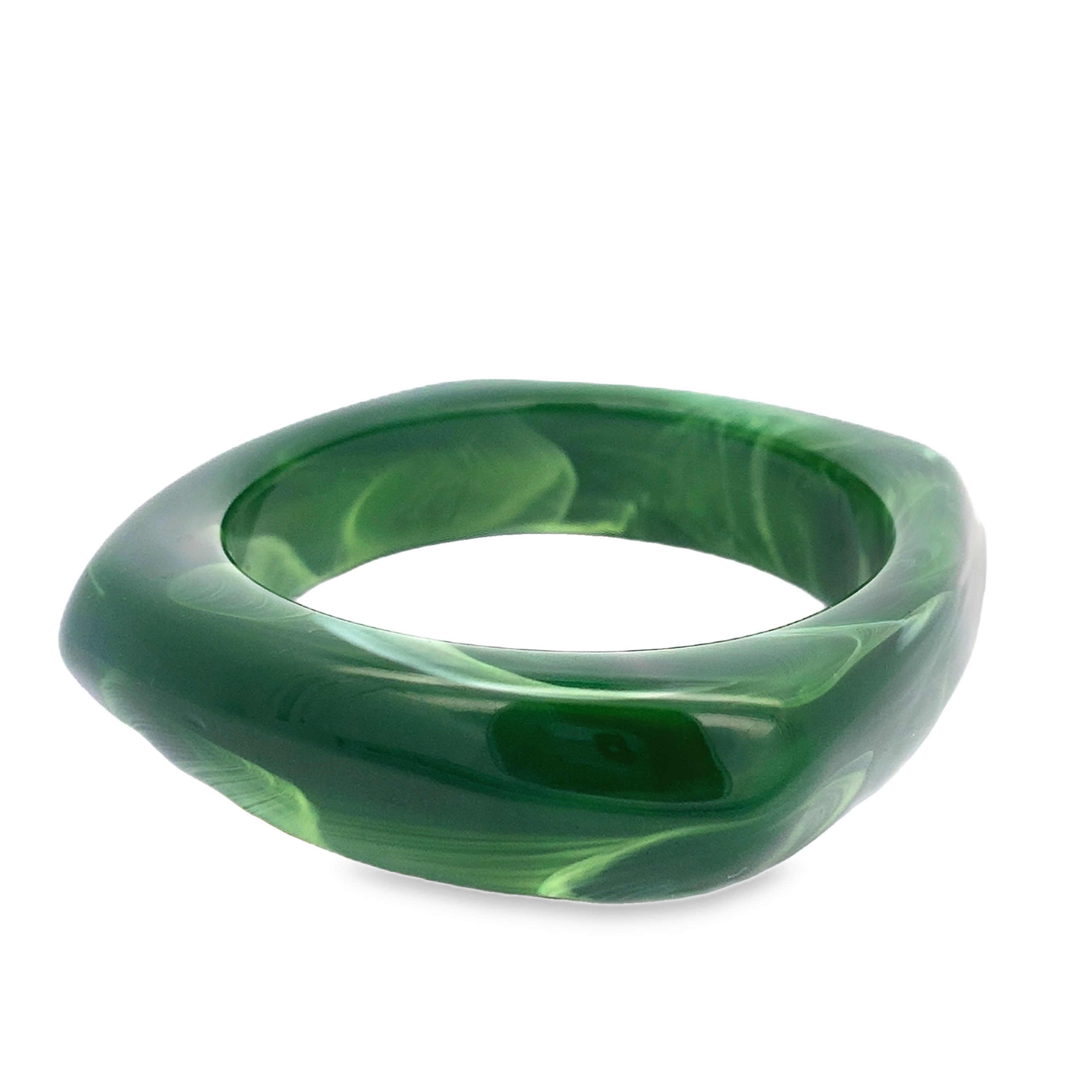 Elegancka zielona bransoletka z jadeitu