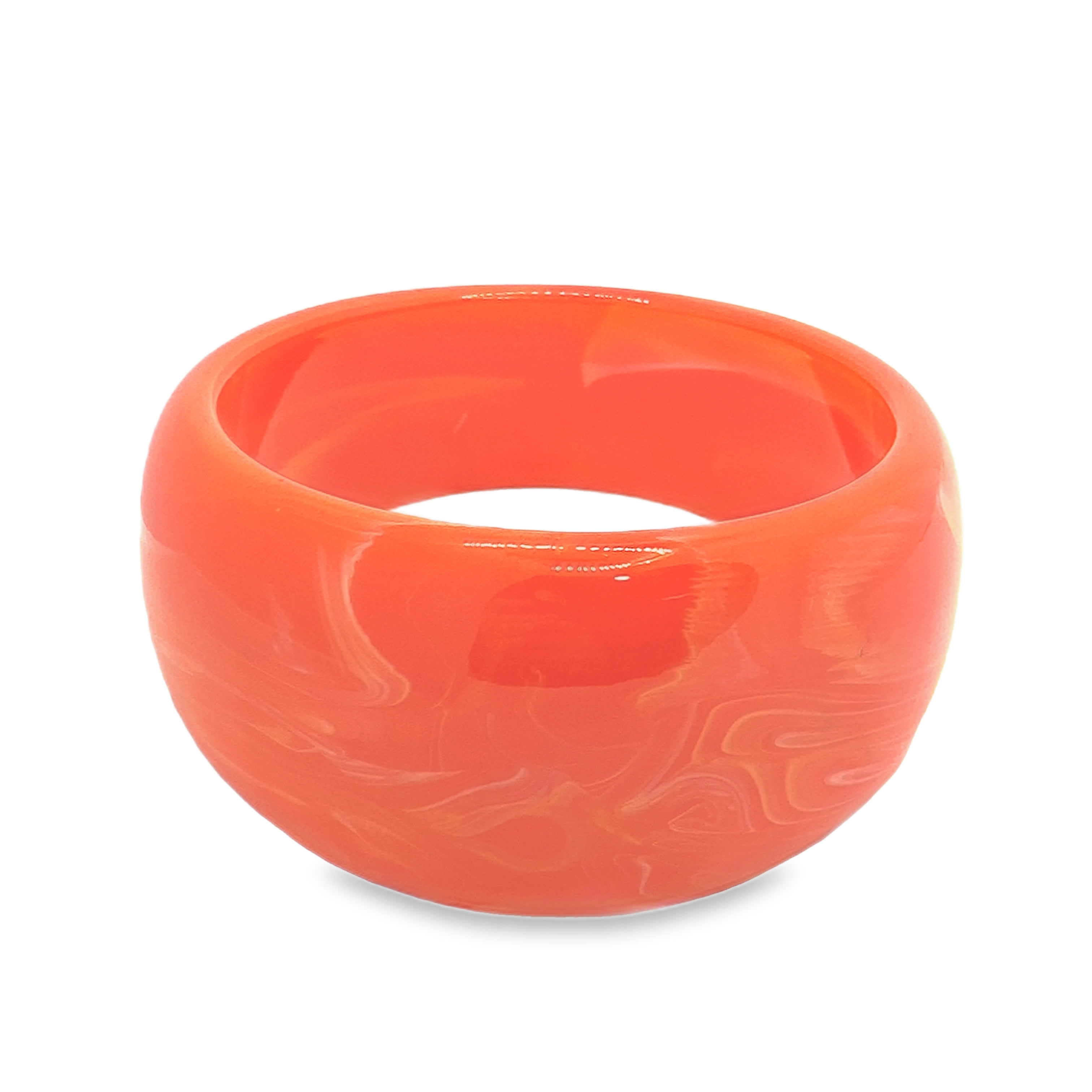 Bransoletka z wirującym, pomarańczowym motywem