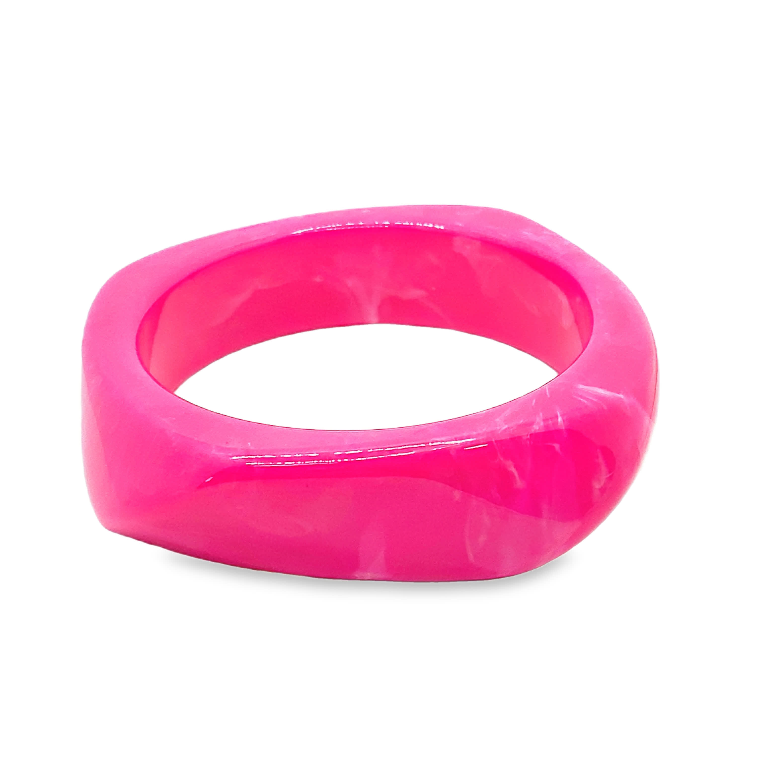 Pink Non Metal Bangle Bracelet