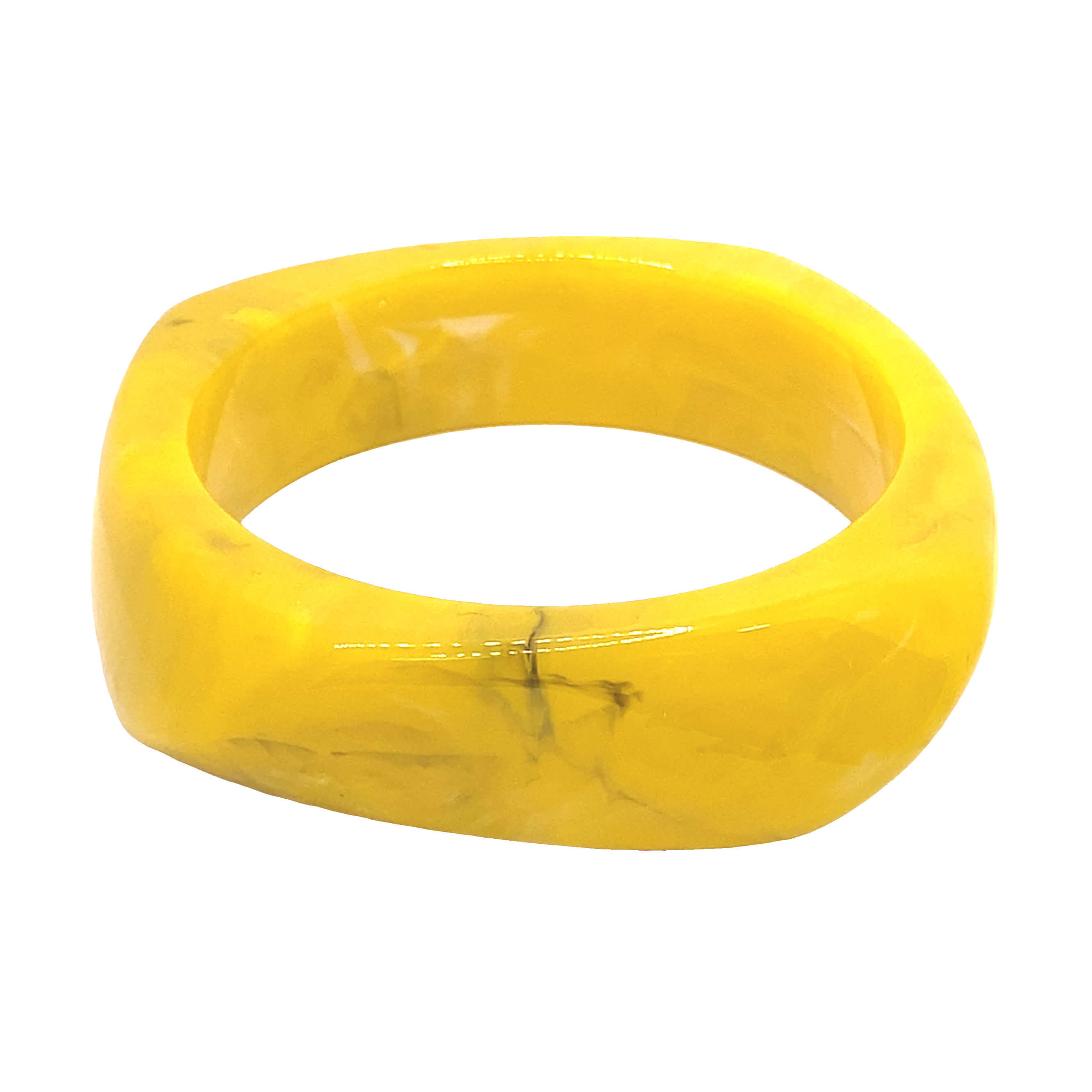 Słoneczna Żółta Nowoczesna Bransoletka Bangle