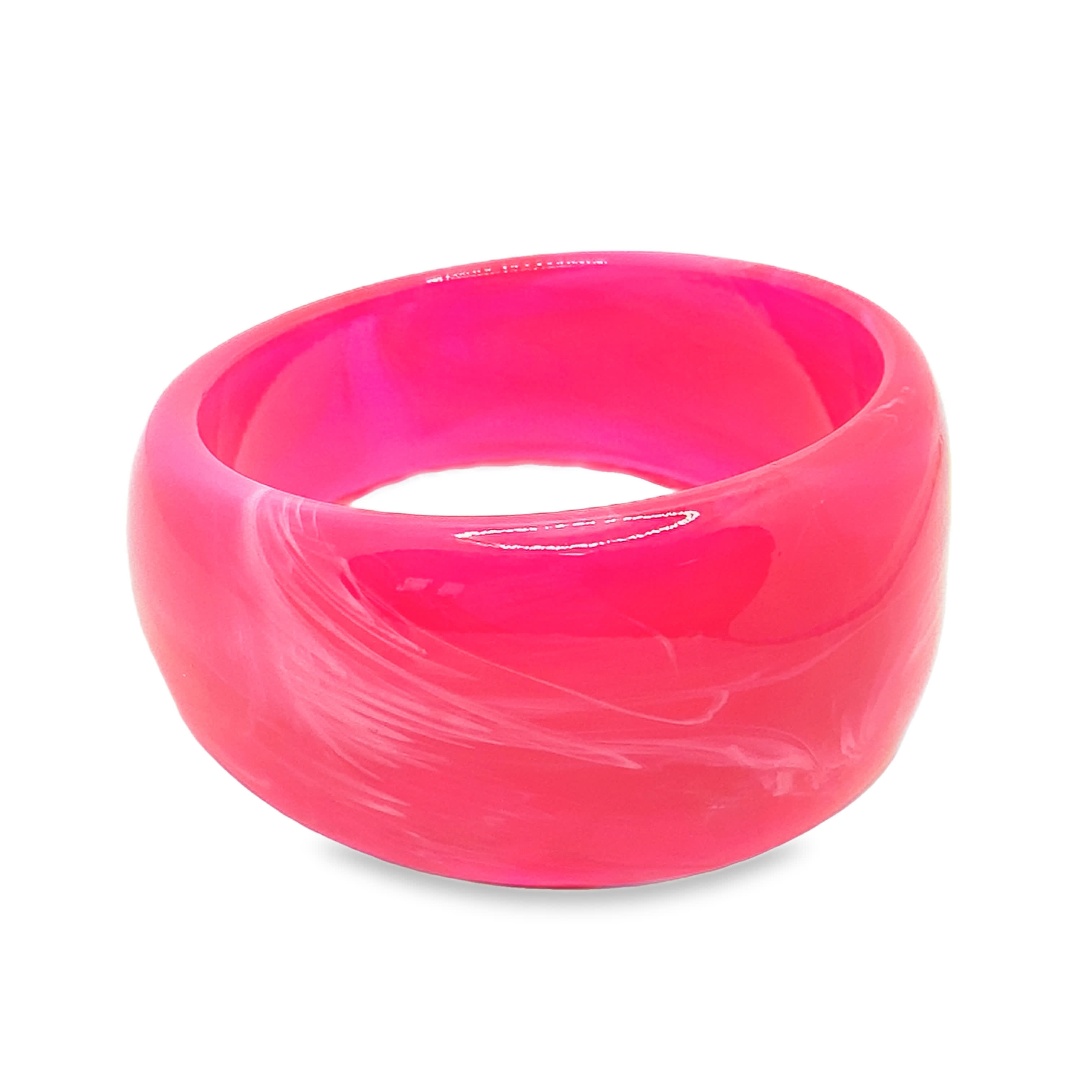 Różowa bransoletka bez metalu