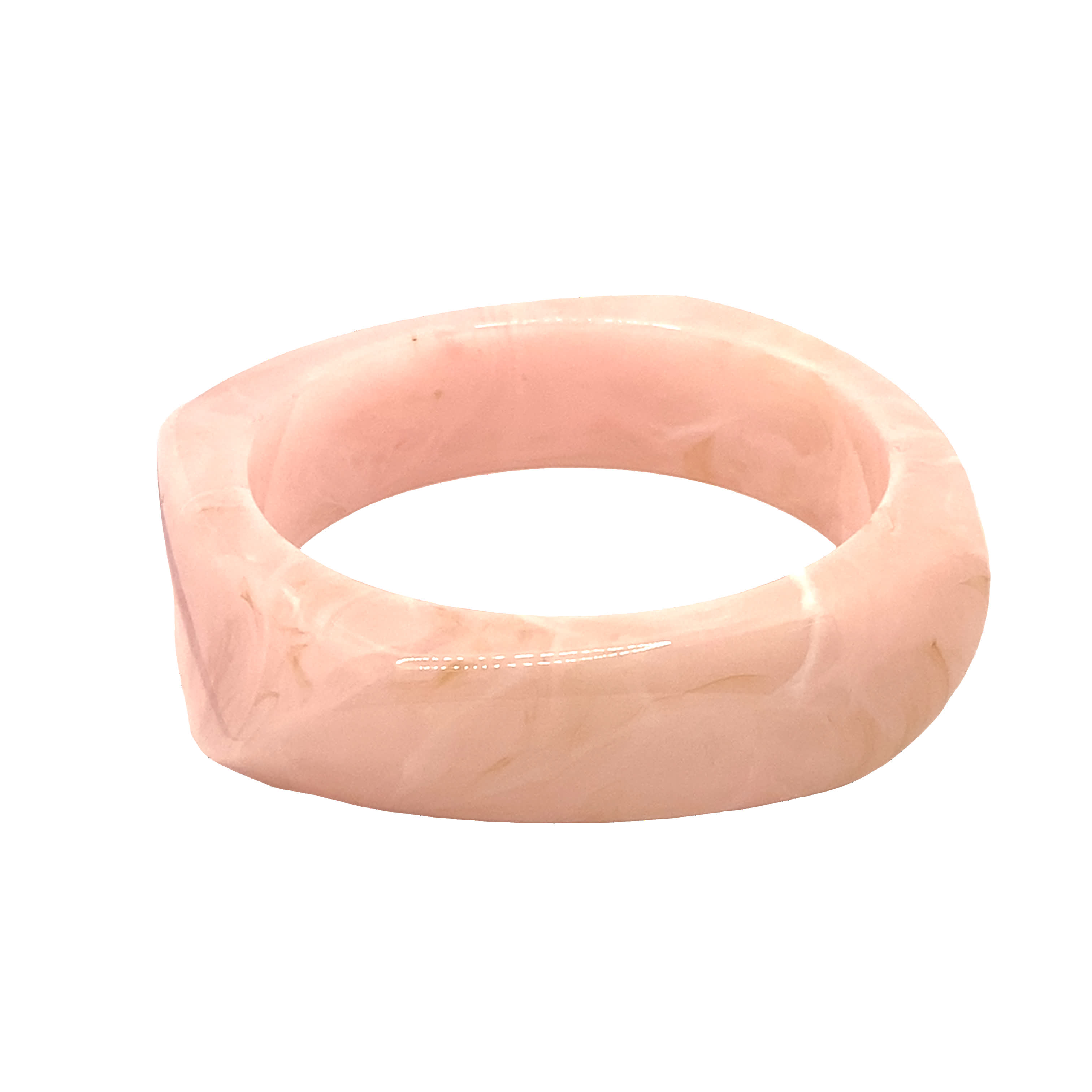 Bransoletka z kwarcu różowego z odcieniami fioletu i czerwieni