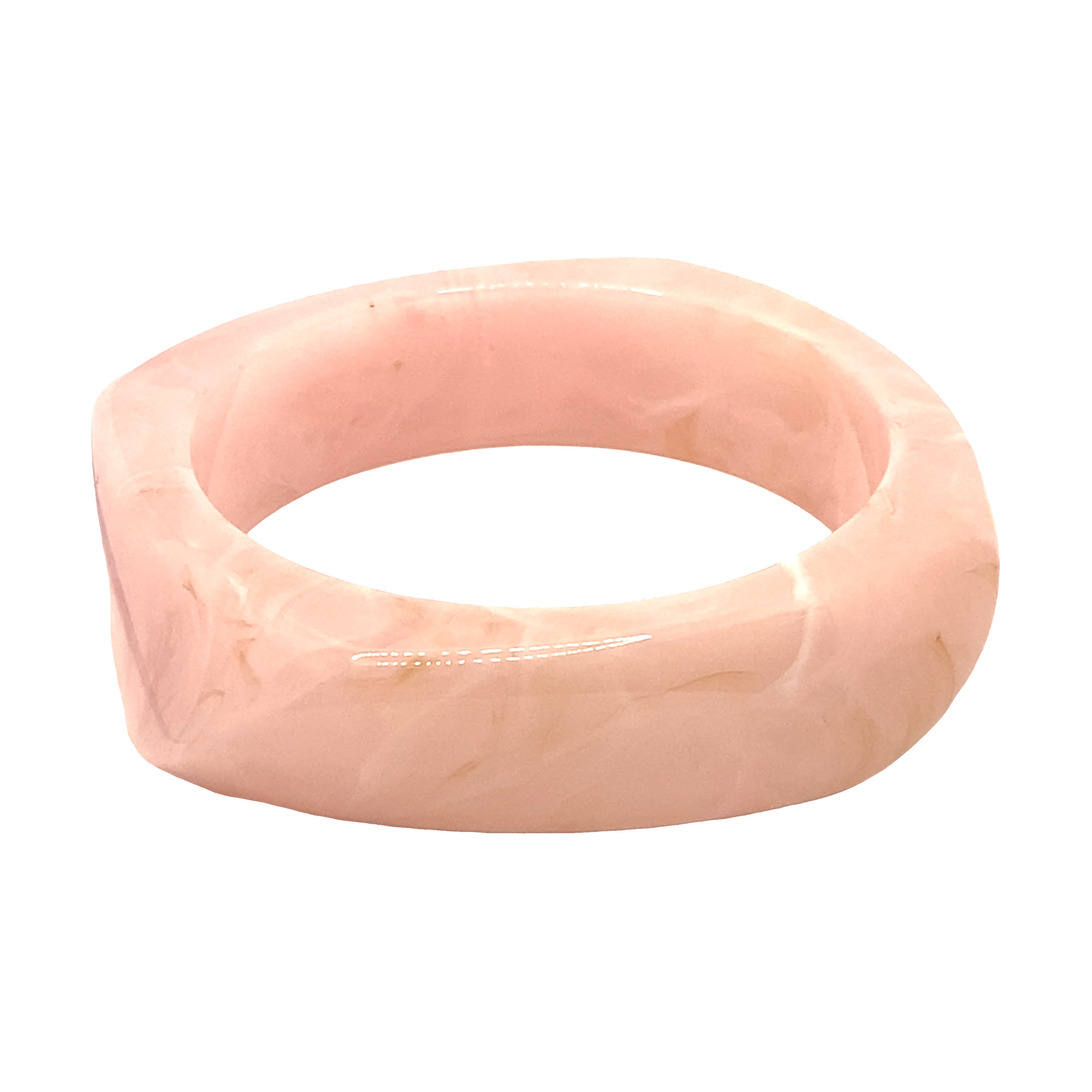 Bransoletka imitująca kwarc różowy bangle