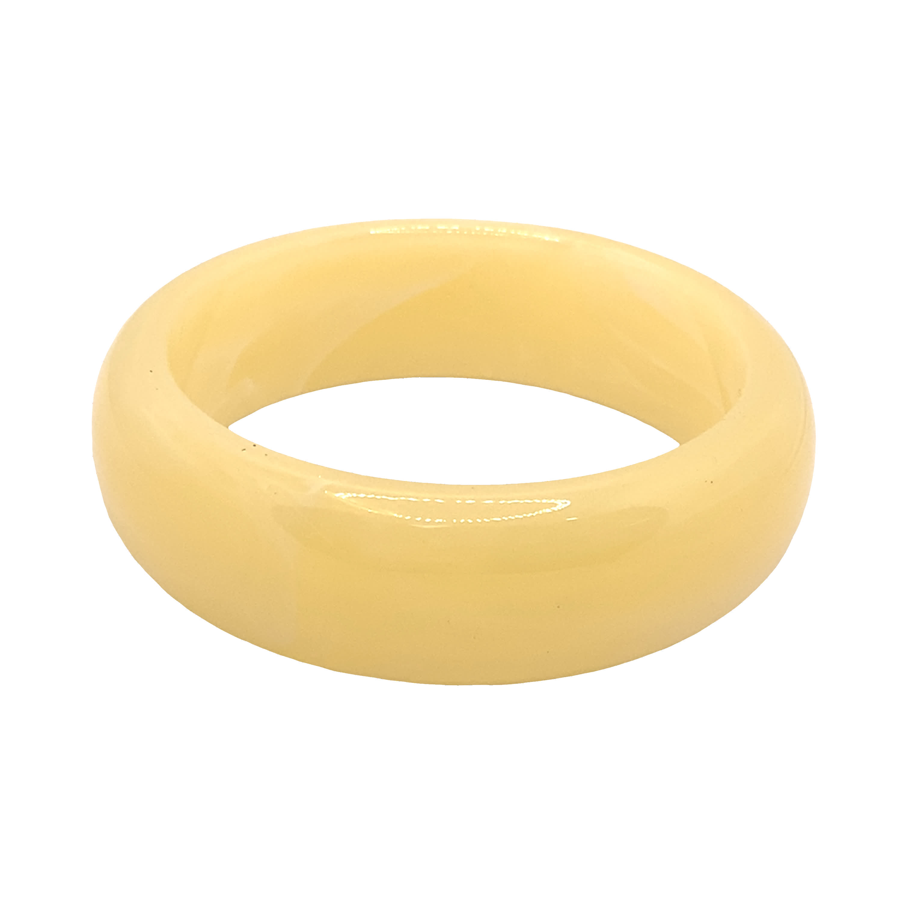 Bransoletka z naturalnego bursztynu w kształcie kaboszonu