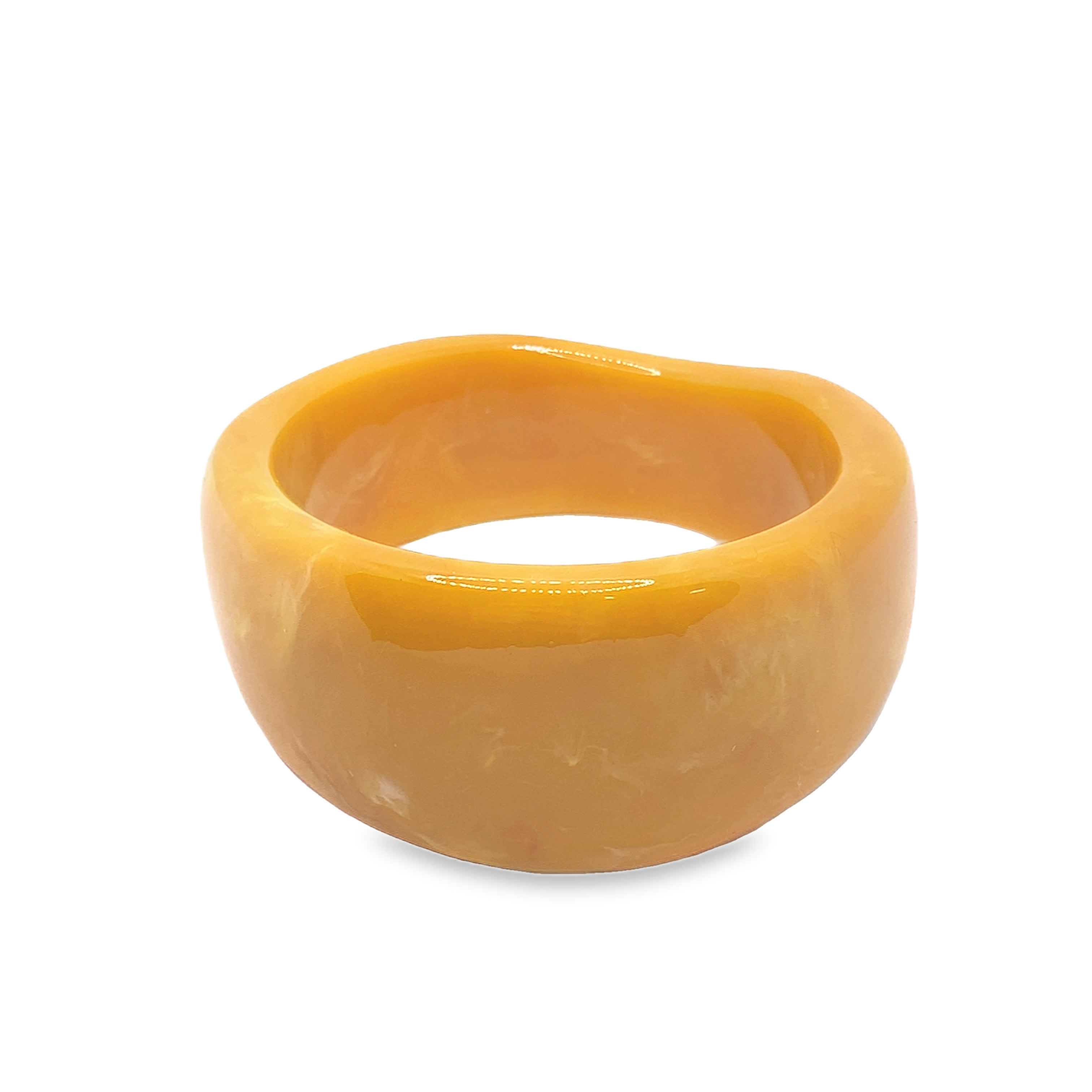 Elegancka Bransoletka Bez Metalu w Odcieniu Żółtego Złota