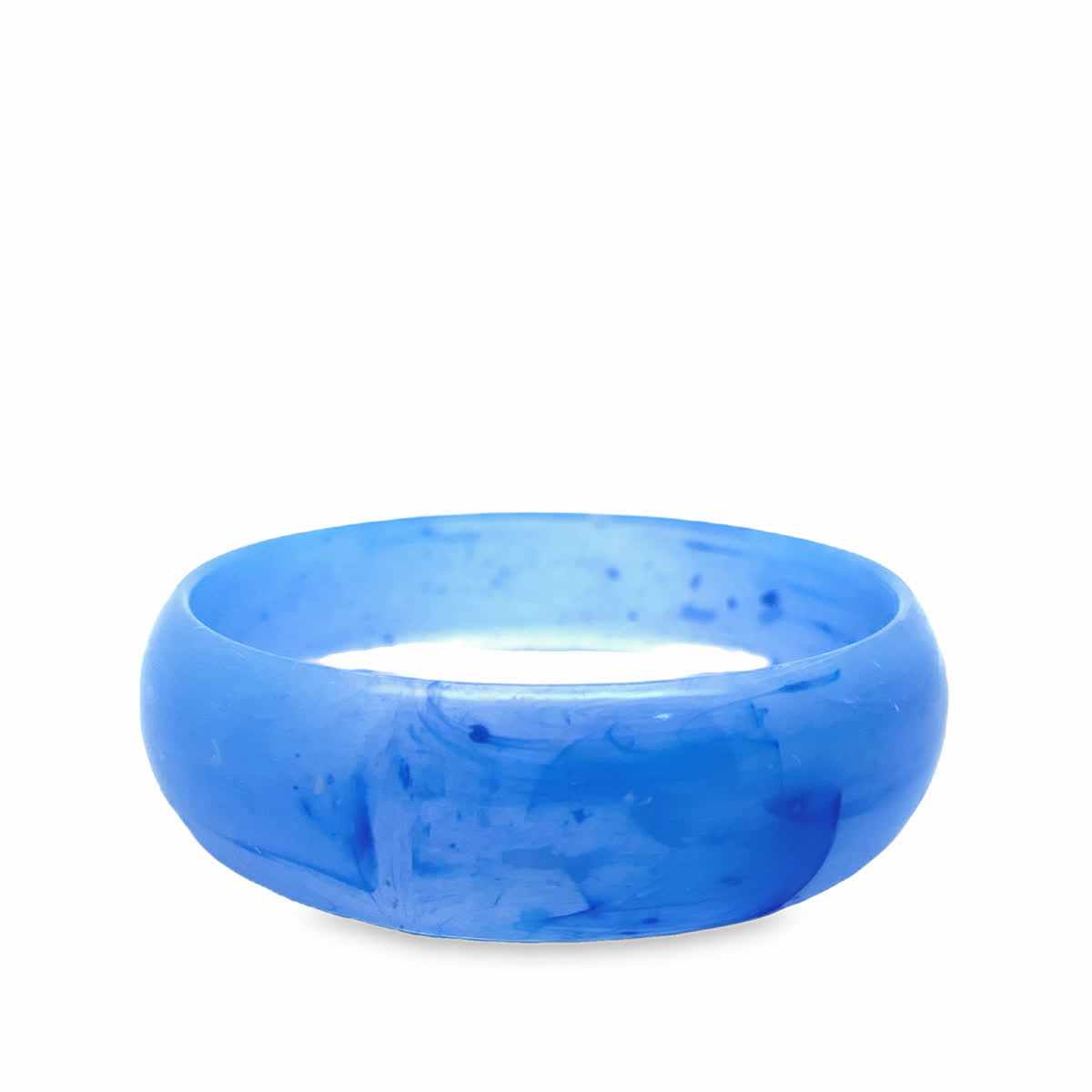 Duża niebieska bransoletka typu bangle