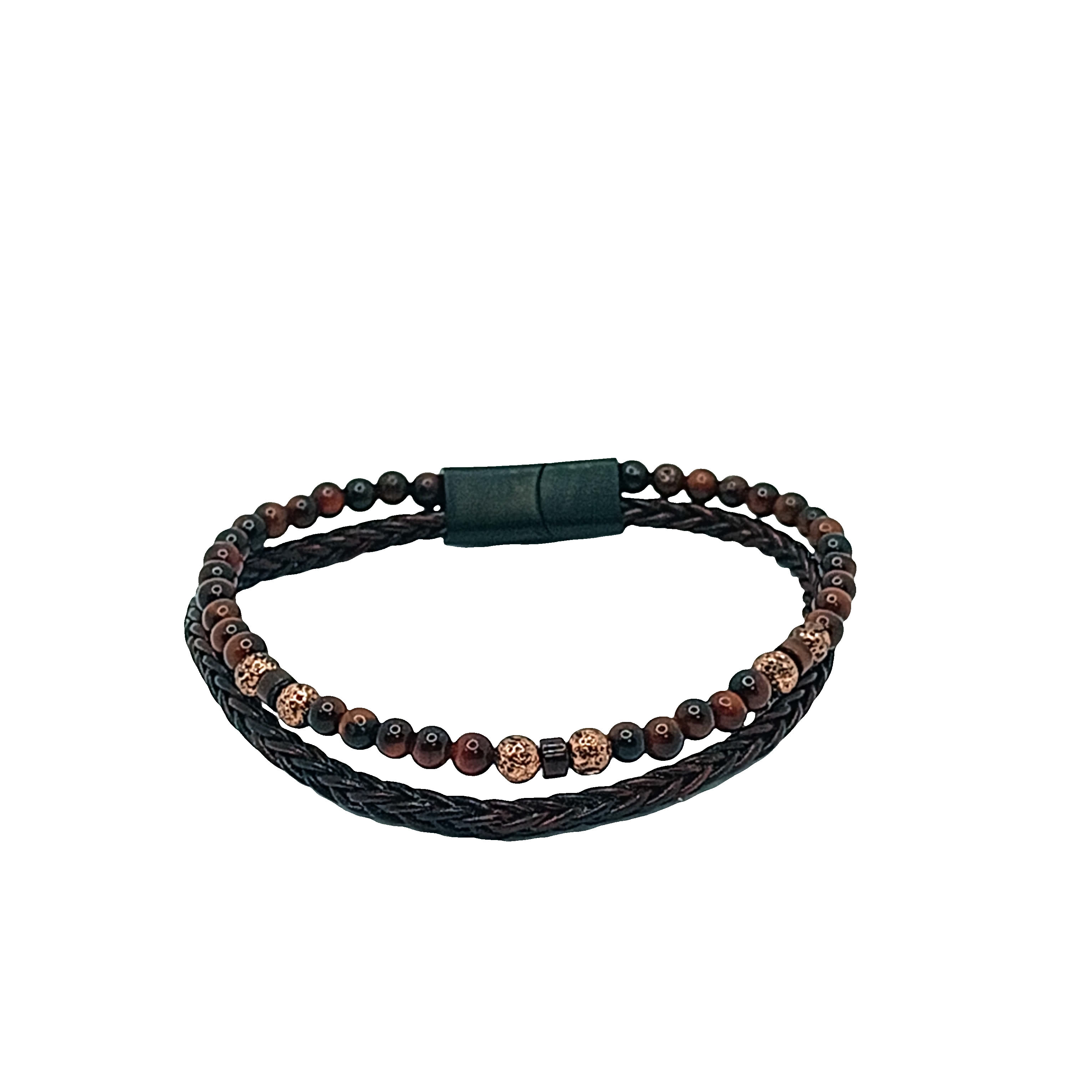 Bransoletka z koralików z pomarańczowego agatu