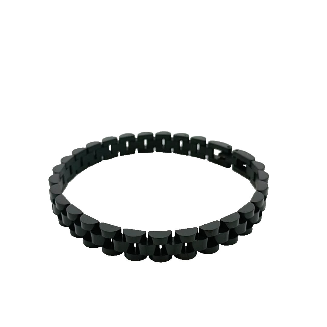 Elegancki czarny design bransoletki