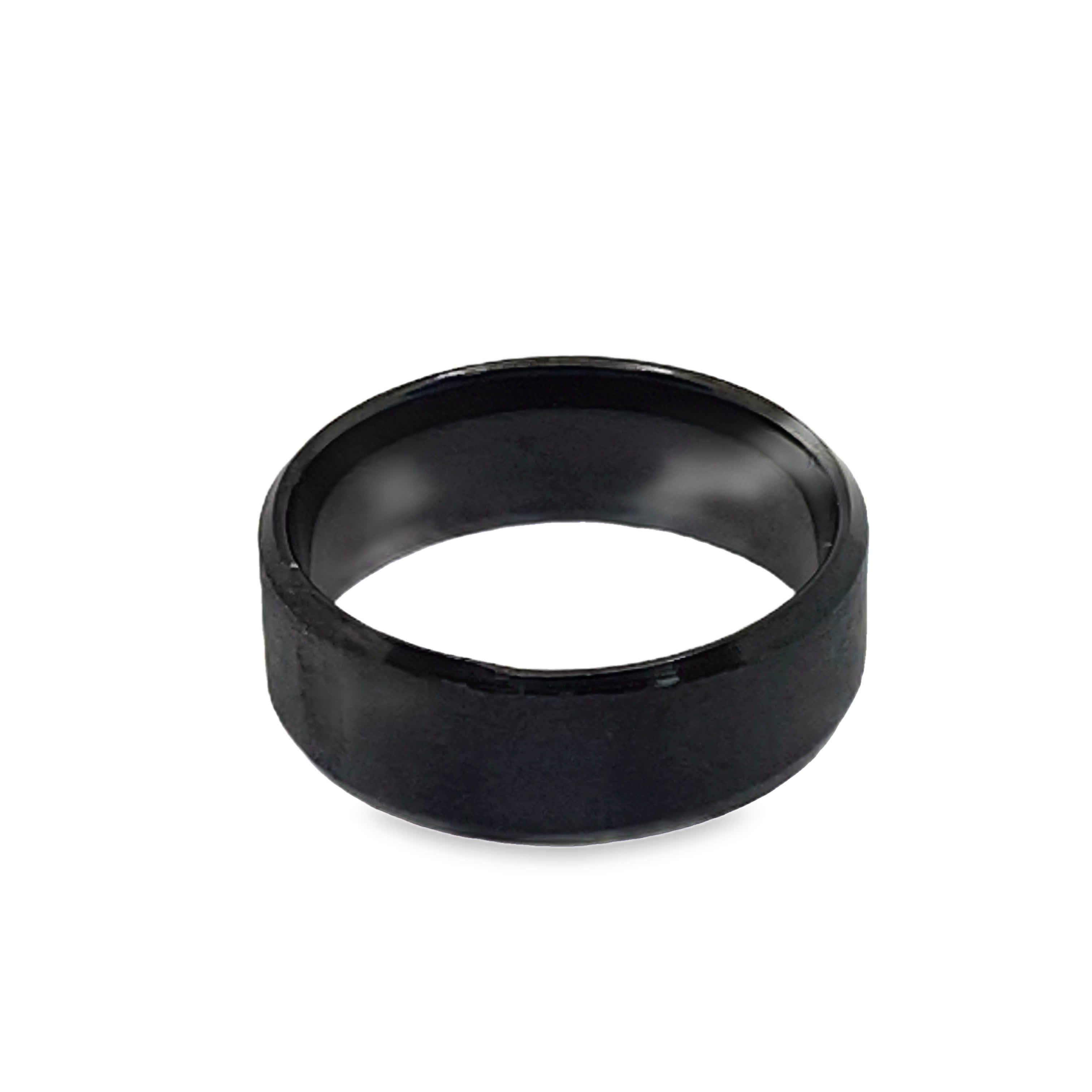 Sleek Modern Non-Metal Band Ring