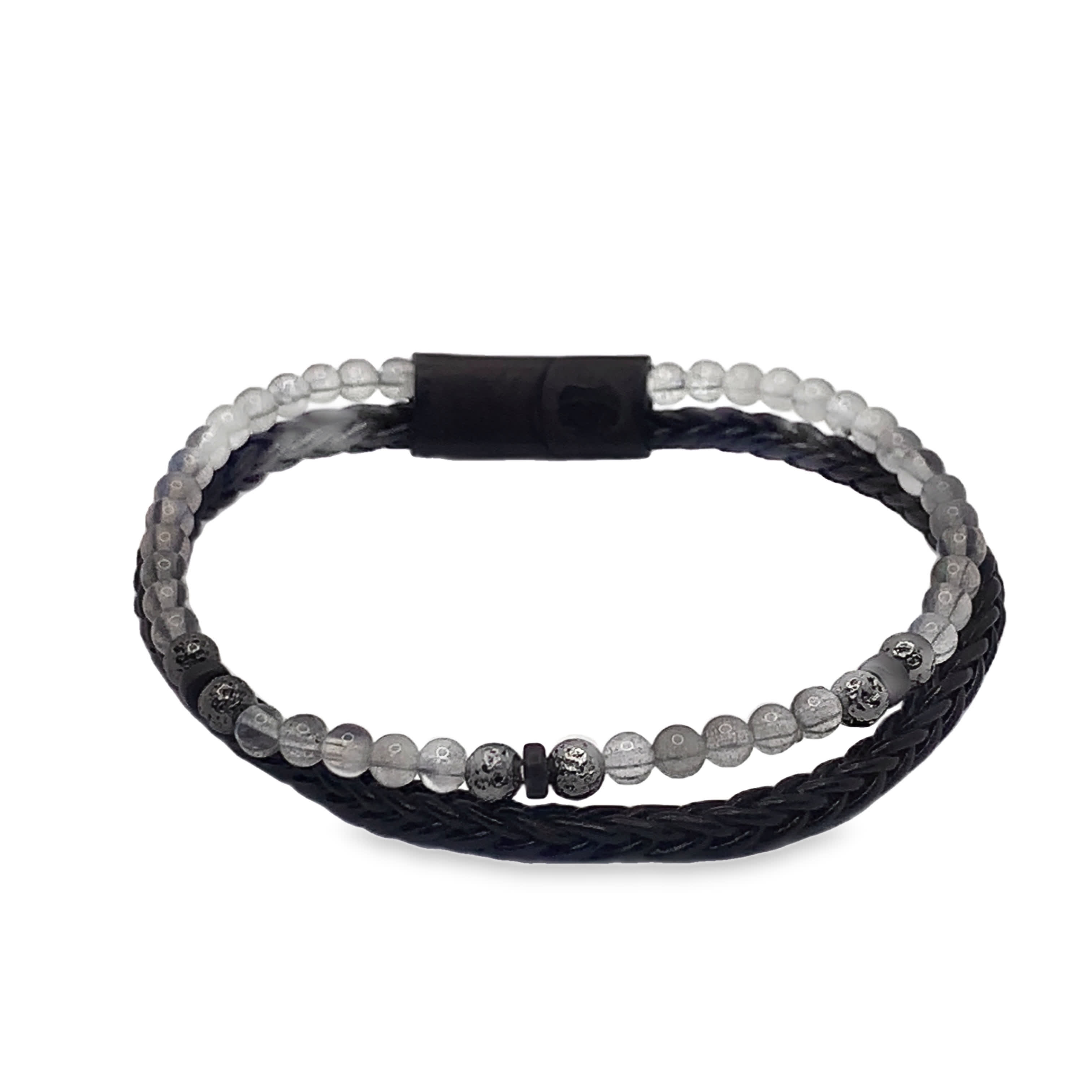 Ręcznie robiona bransoletka z koralików onyksowych