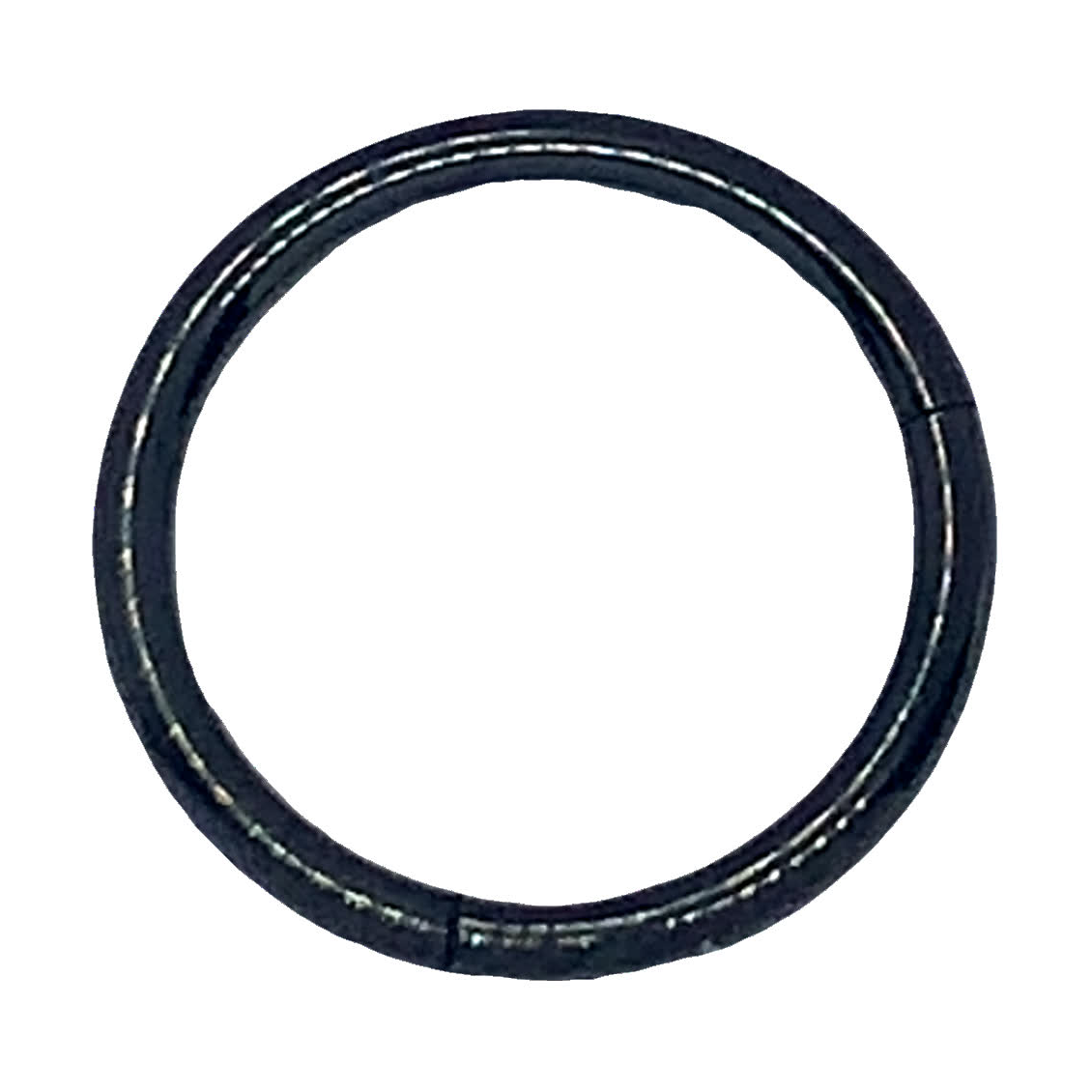 Gładki matowy czarny minimalistyczny ring