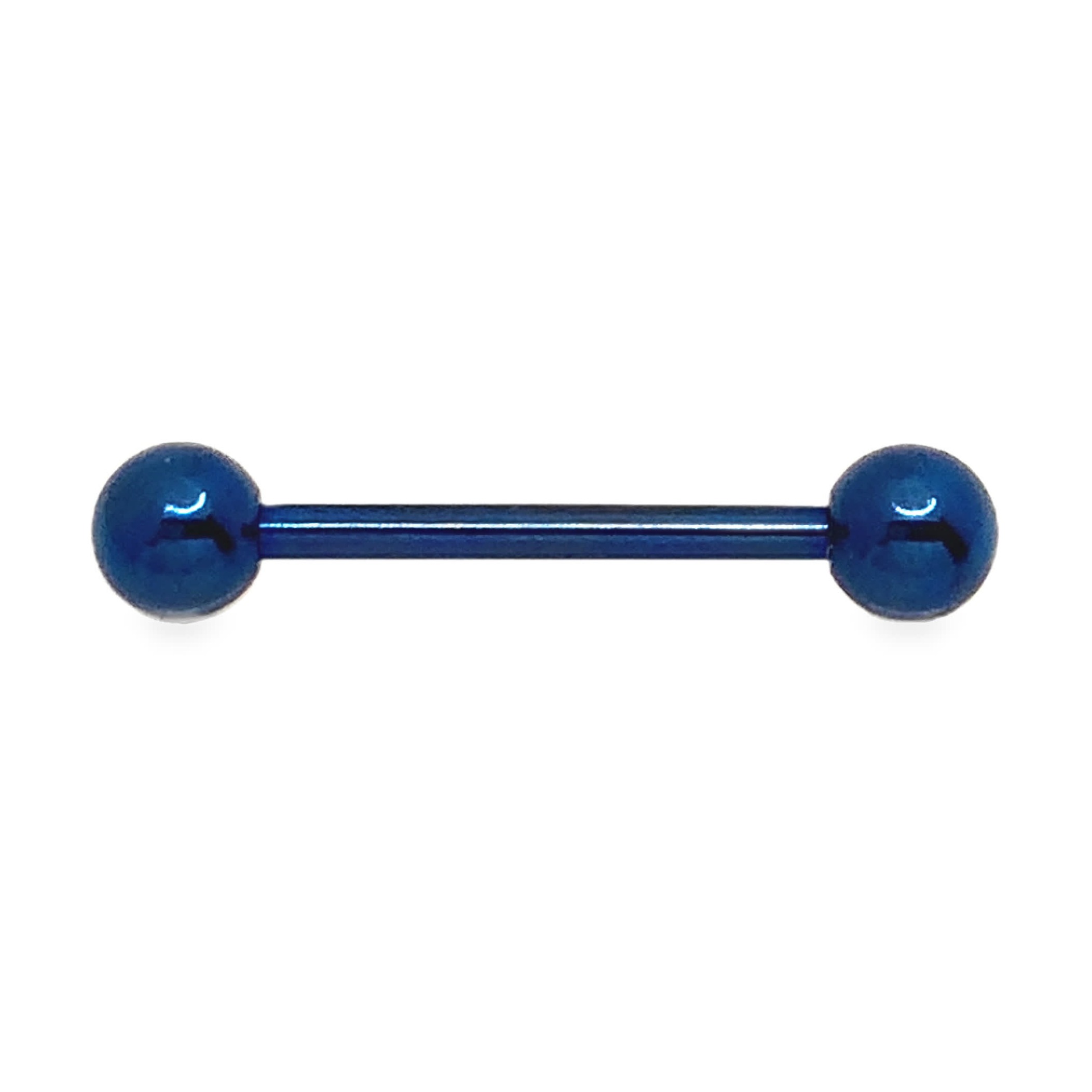Gładki metaliczny industrial barbell z kulkowymi końcówkami