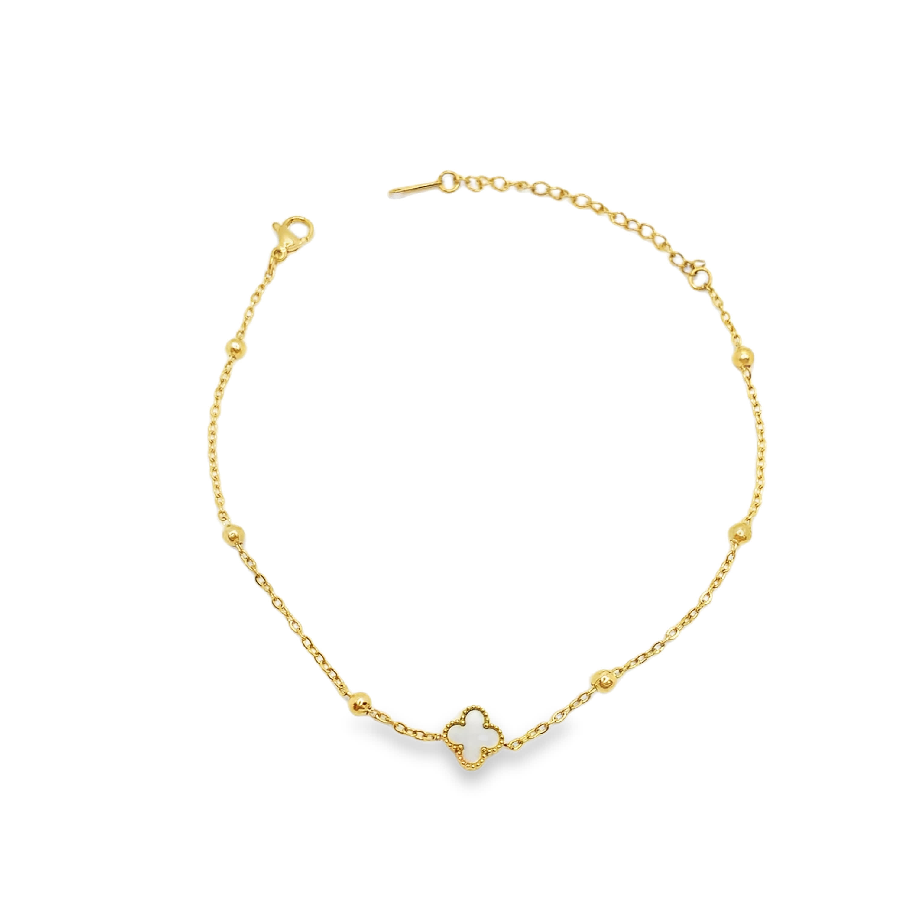 Bransoletka z okrągłą perłą kaboszonową