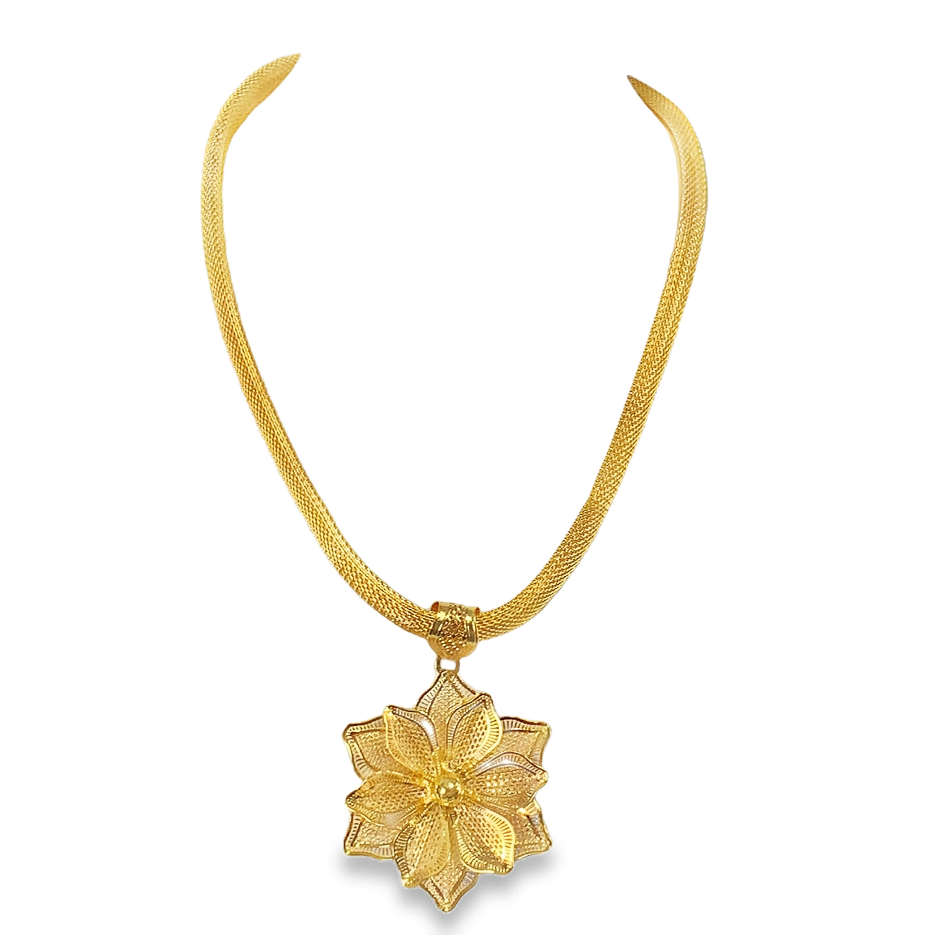 Elegancki złocony naszyjnik