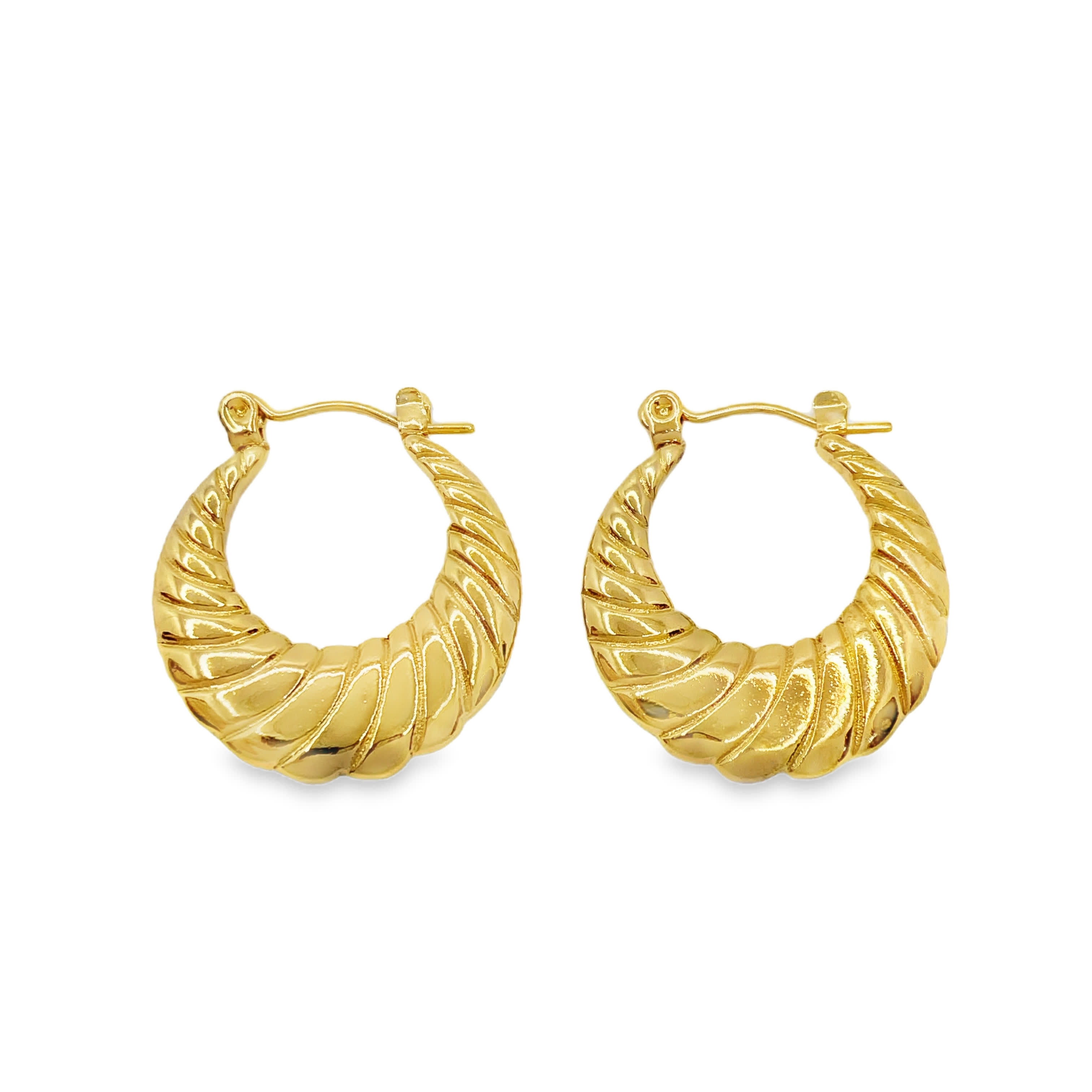 Eleganckie złocone kolczyki koła: ponadczasowa elegancja