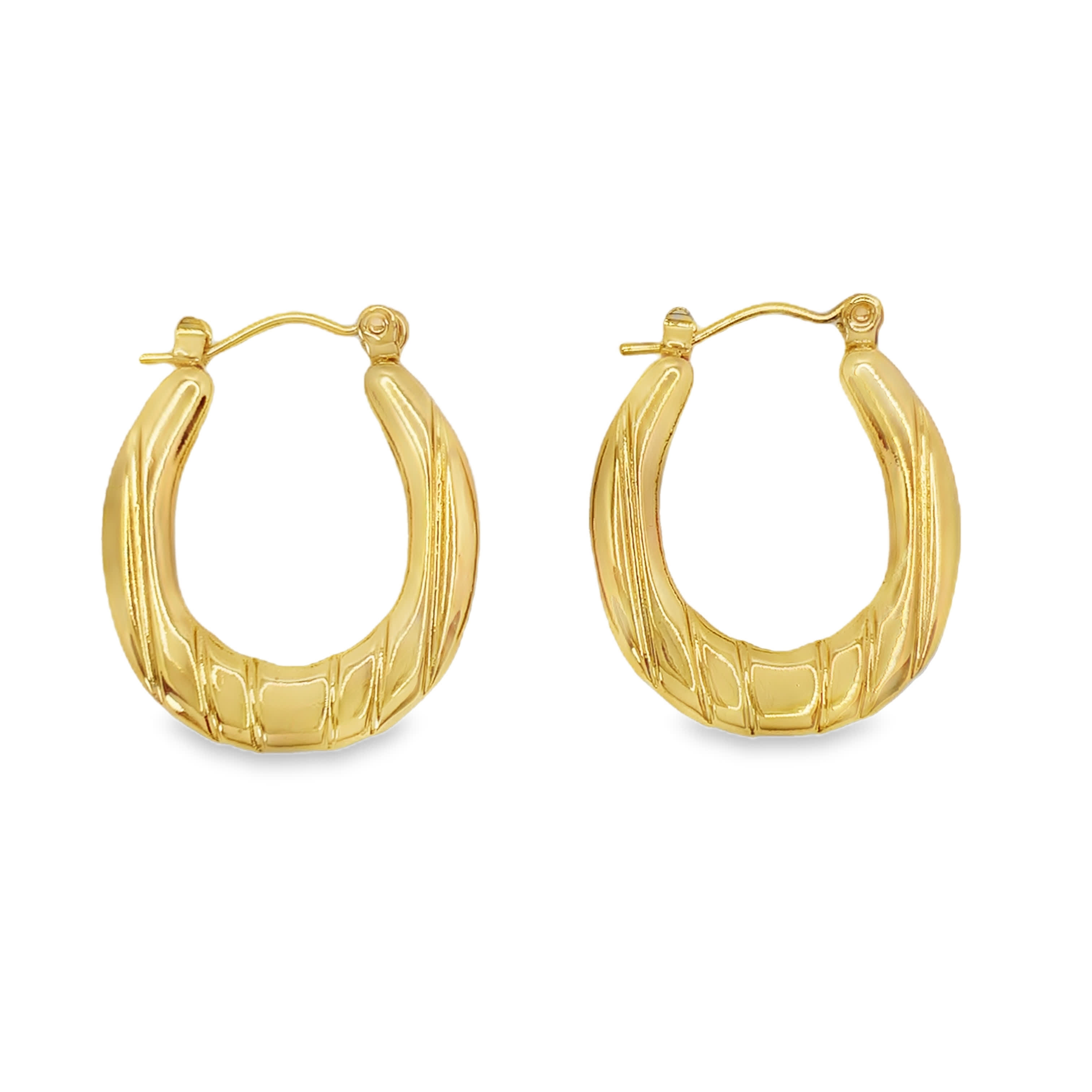 Klasyczne złocone kolczyki koła – ponadczasowa elegancja