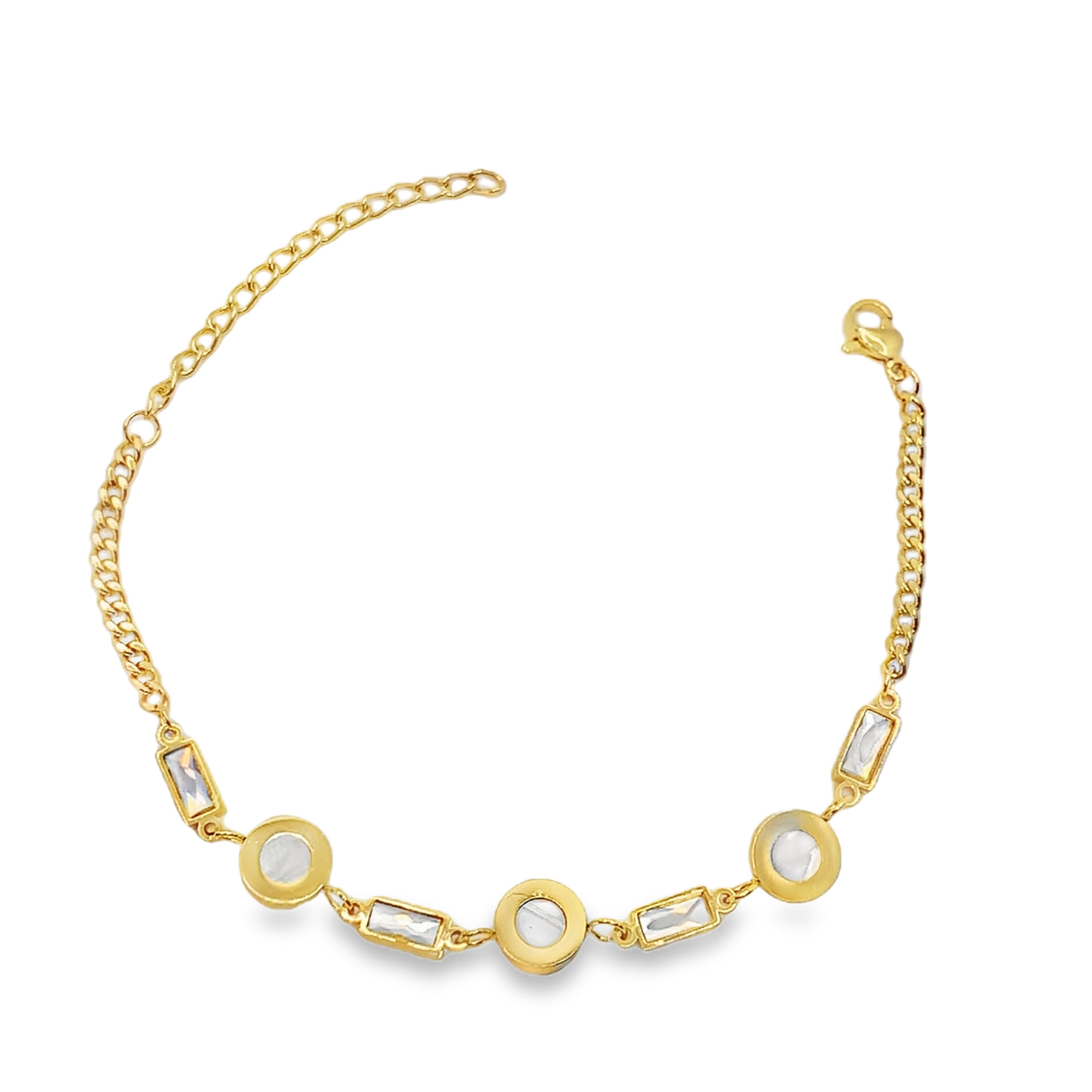 Bransoletka z kryształowymi kaboszonami