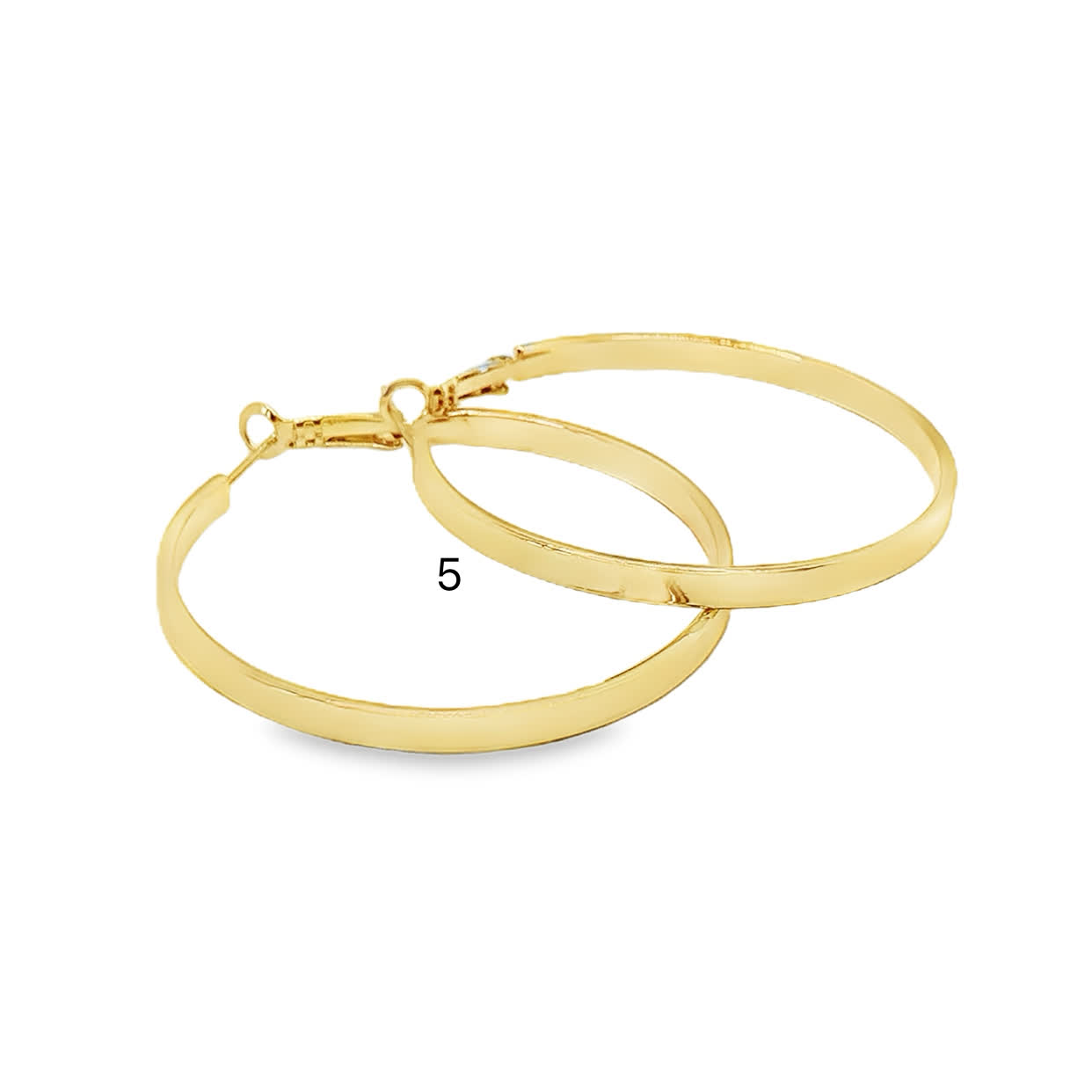 Klasyczne złocone kolczyki koła