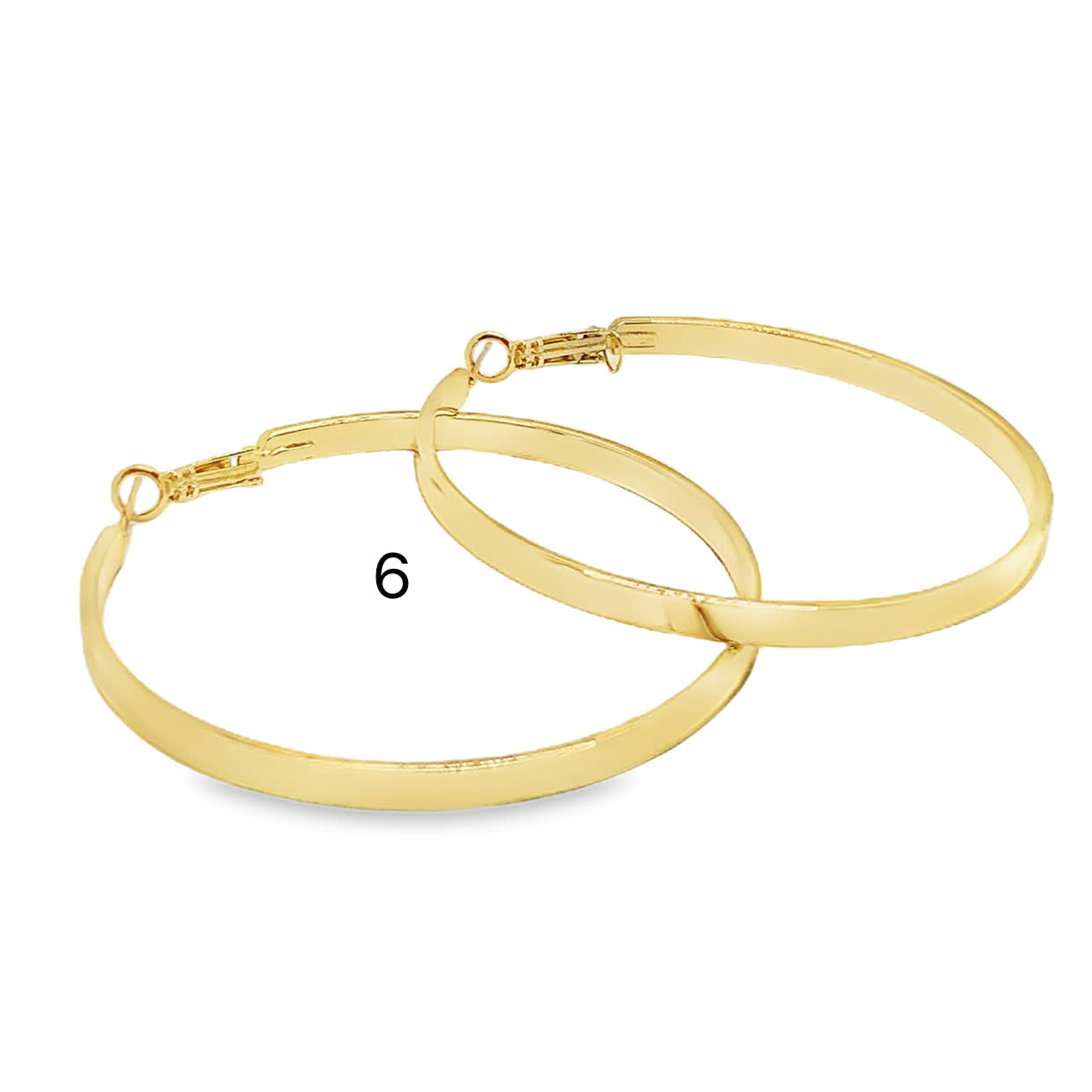 Klasyczne złocone kolczyki koła