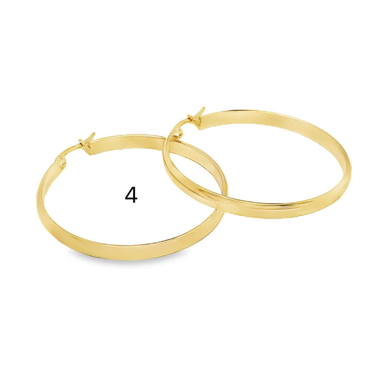 Eleganckie złocone kolczyki koła