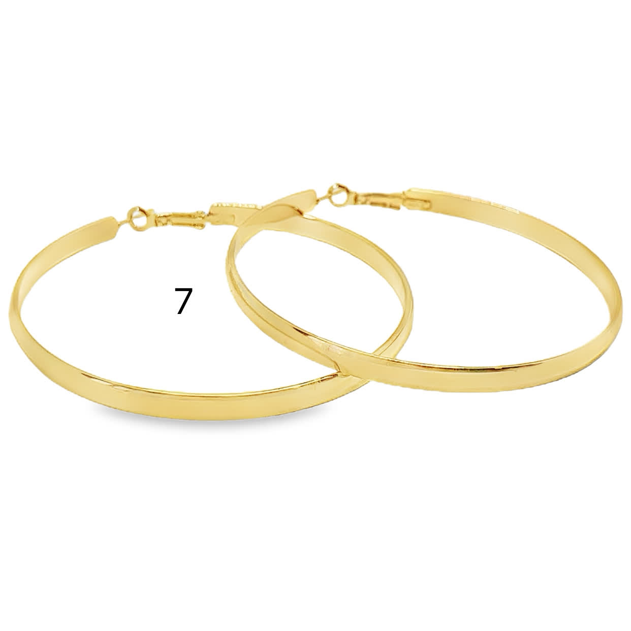 Klasyczne złocone kolczyki koła