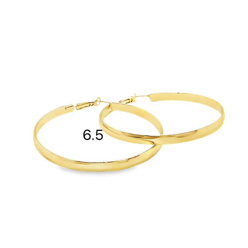 Klasyczne złocone kolczyki koła