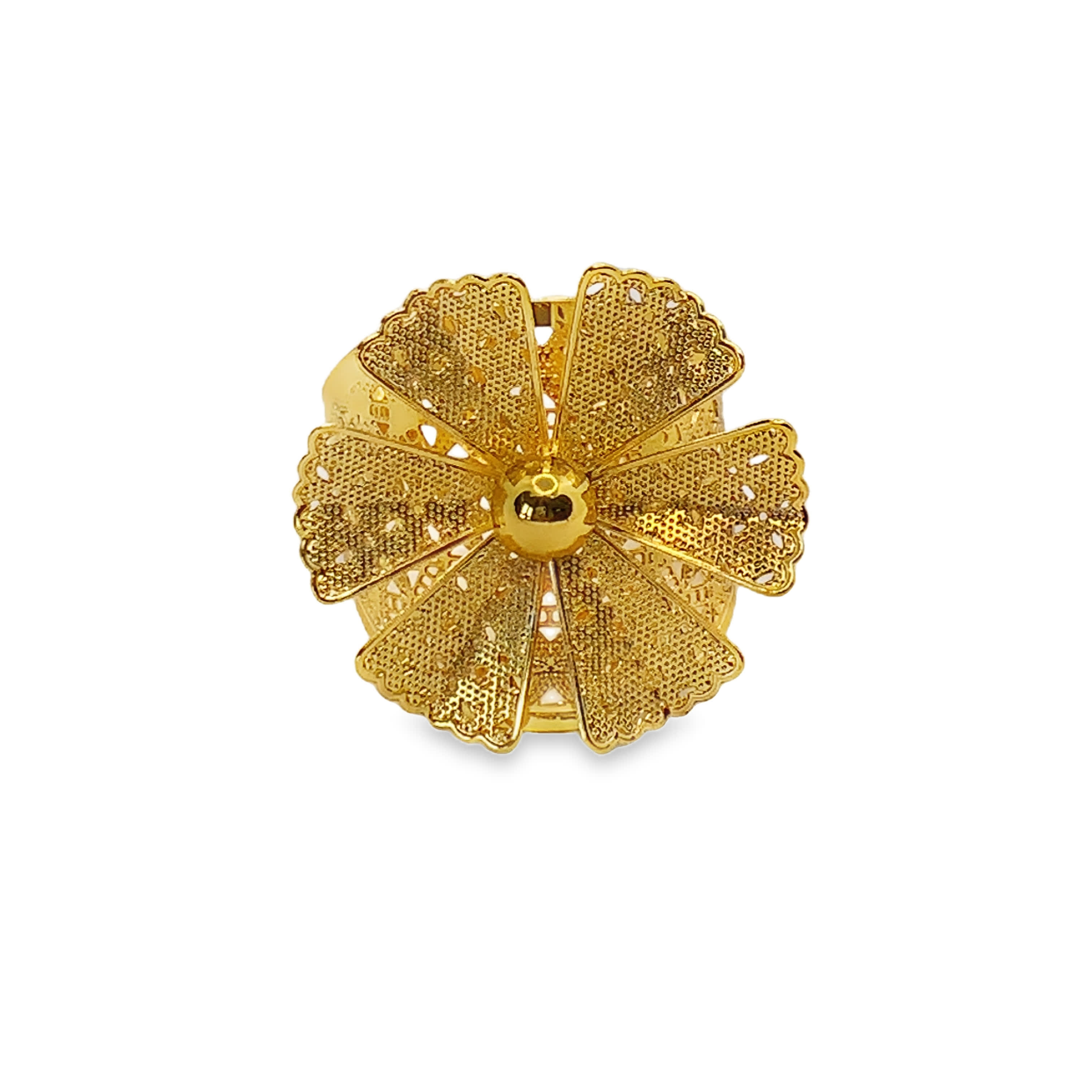 Rzemieślniczy złocony wisiorek z kwiatem: ponadczasowa elegancja