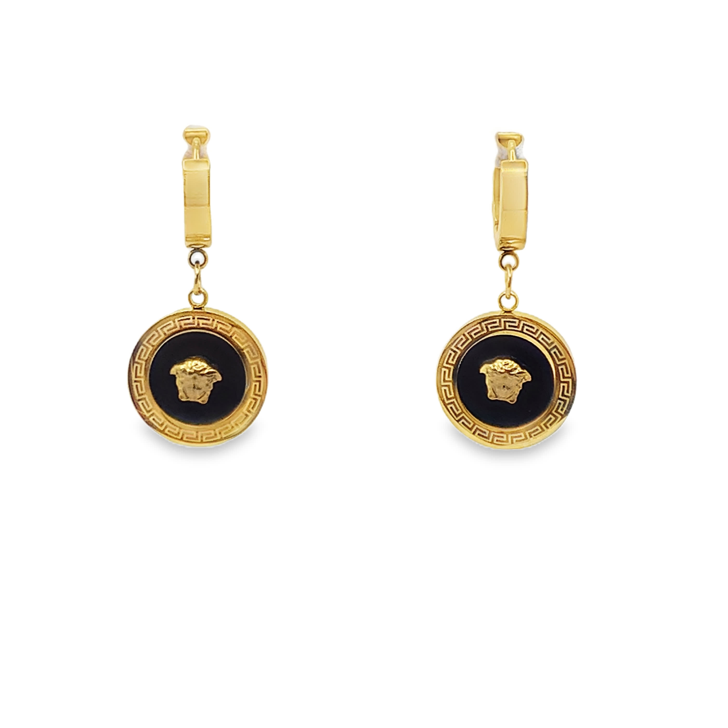 Eleganckie złocone kolczyki wiszące