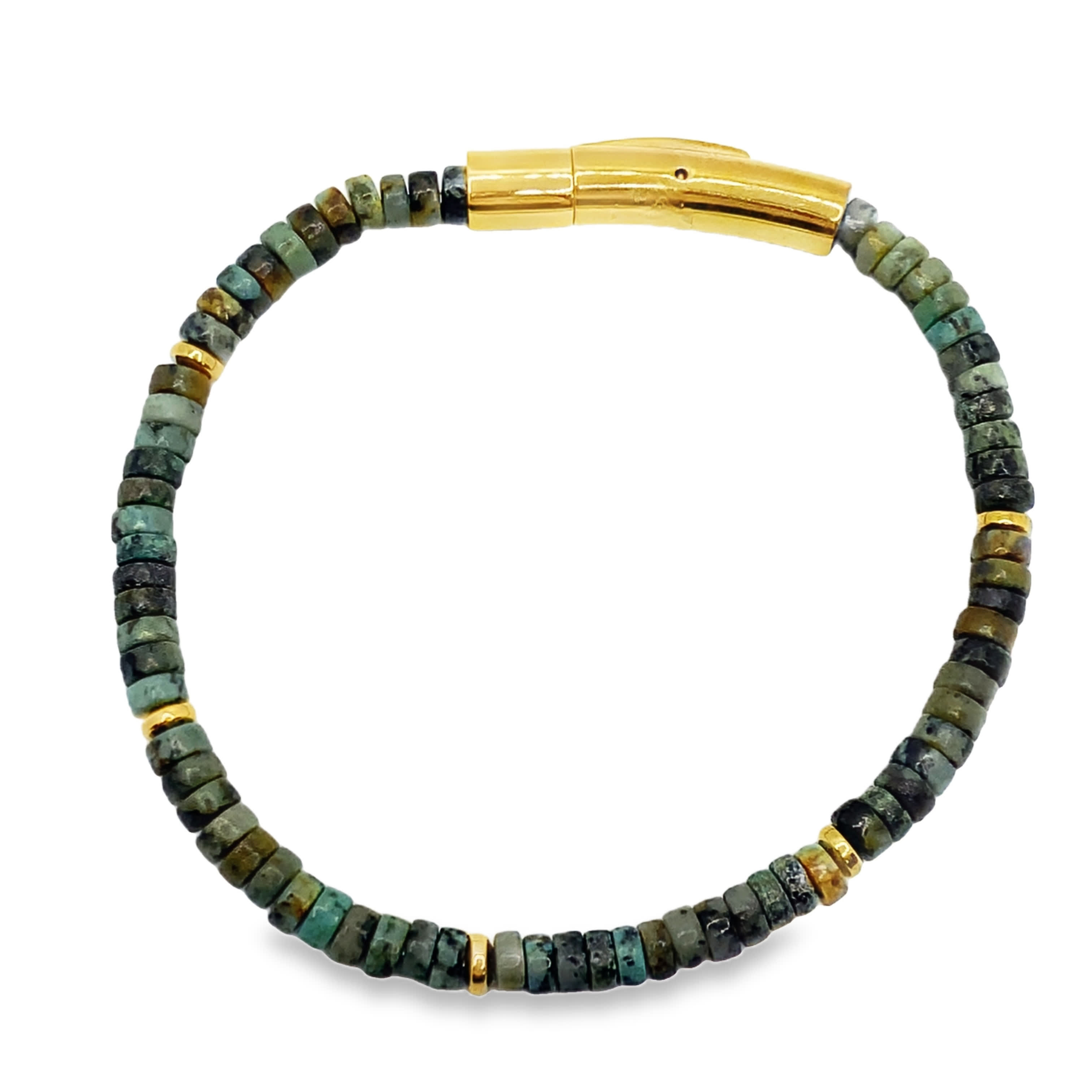 Bransoletka z koralików i złoconych