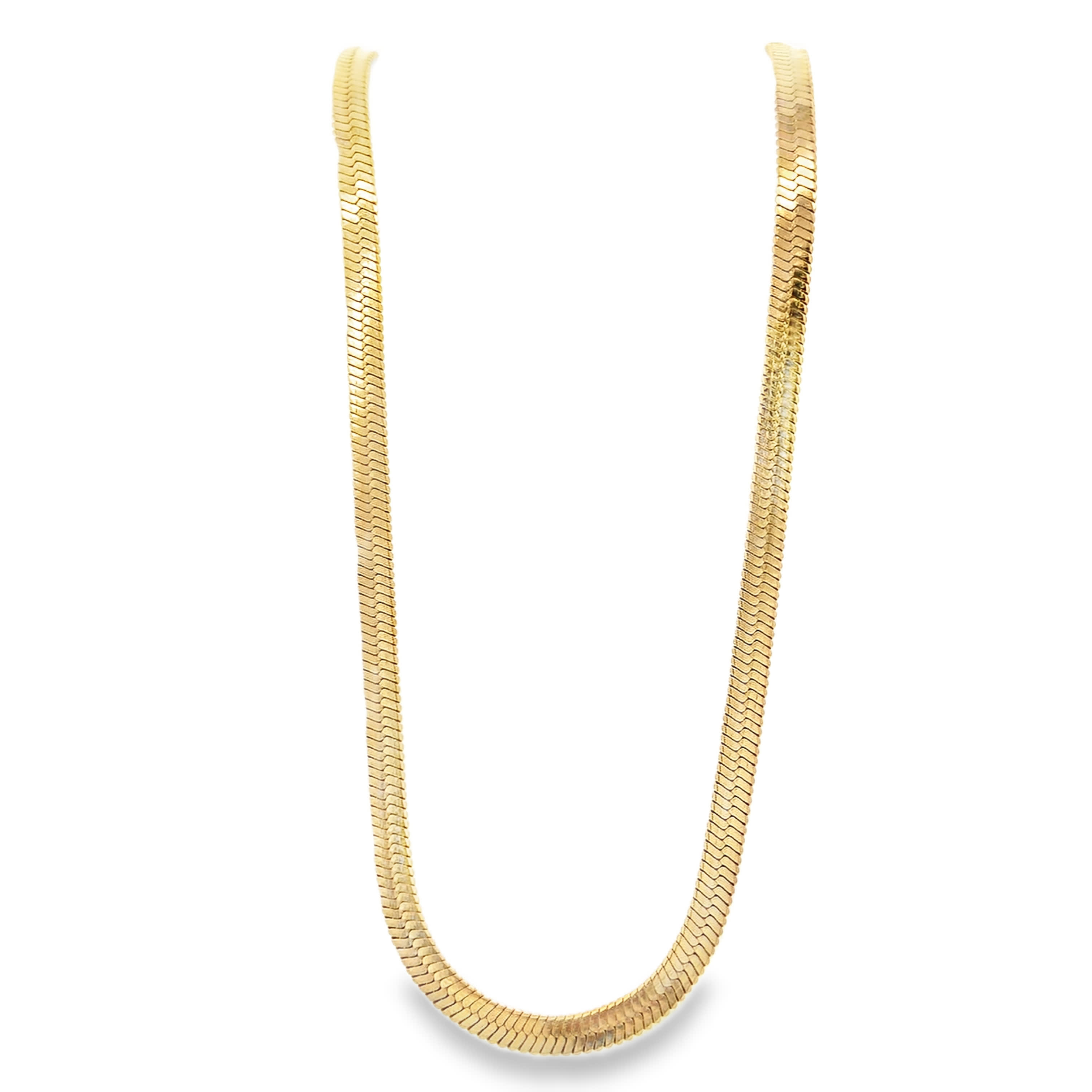 Elegancki naszyjnik ze złoconej stali