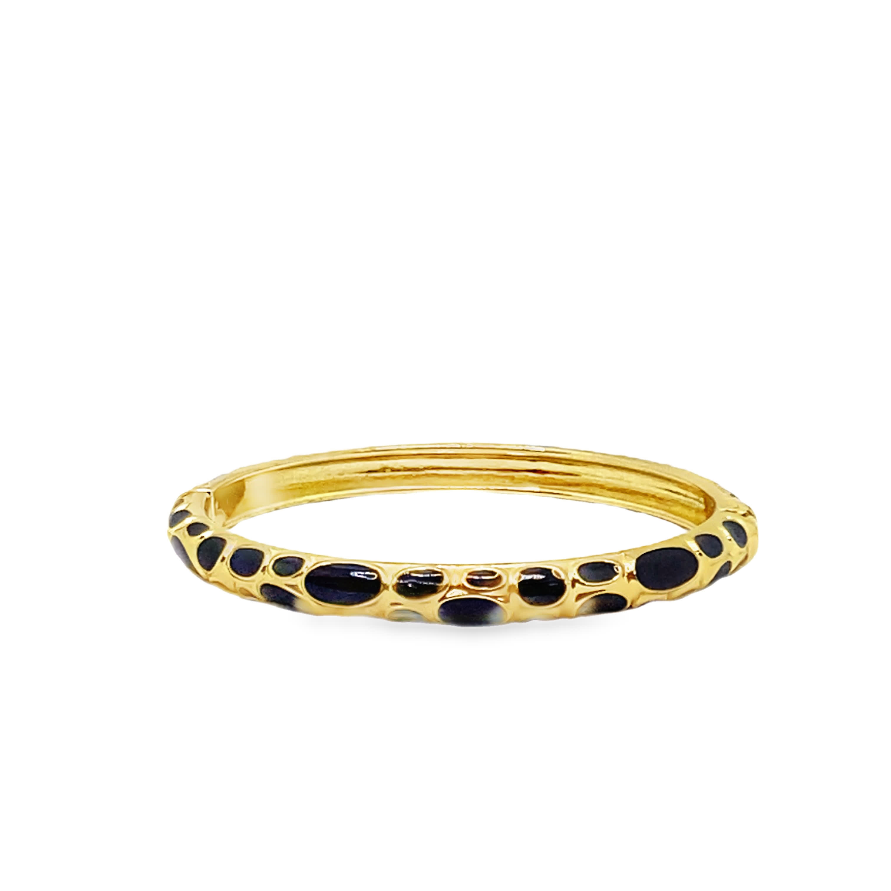 Elegancka bransoletka ze złoconej stali ze stylowym motywem