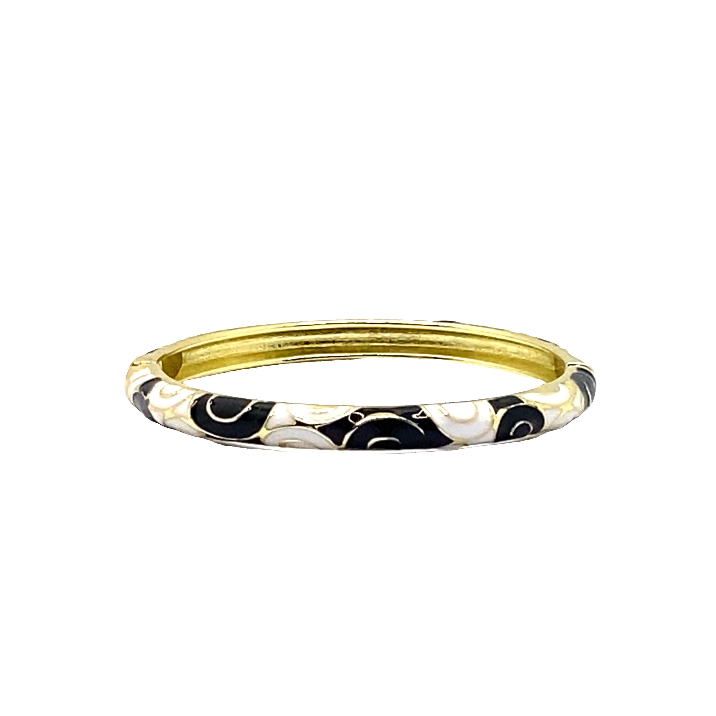 Bransoletka ze złoconej stali z artystycznym wzorem