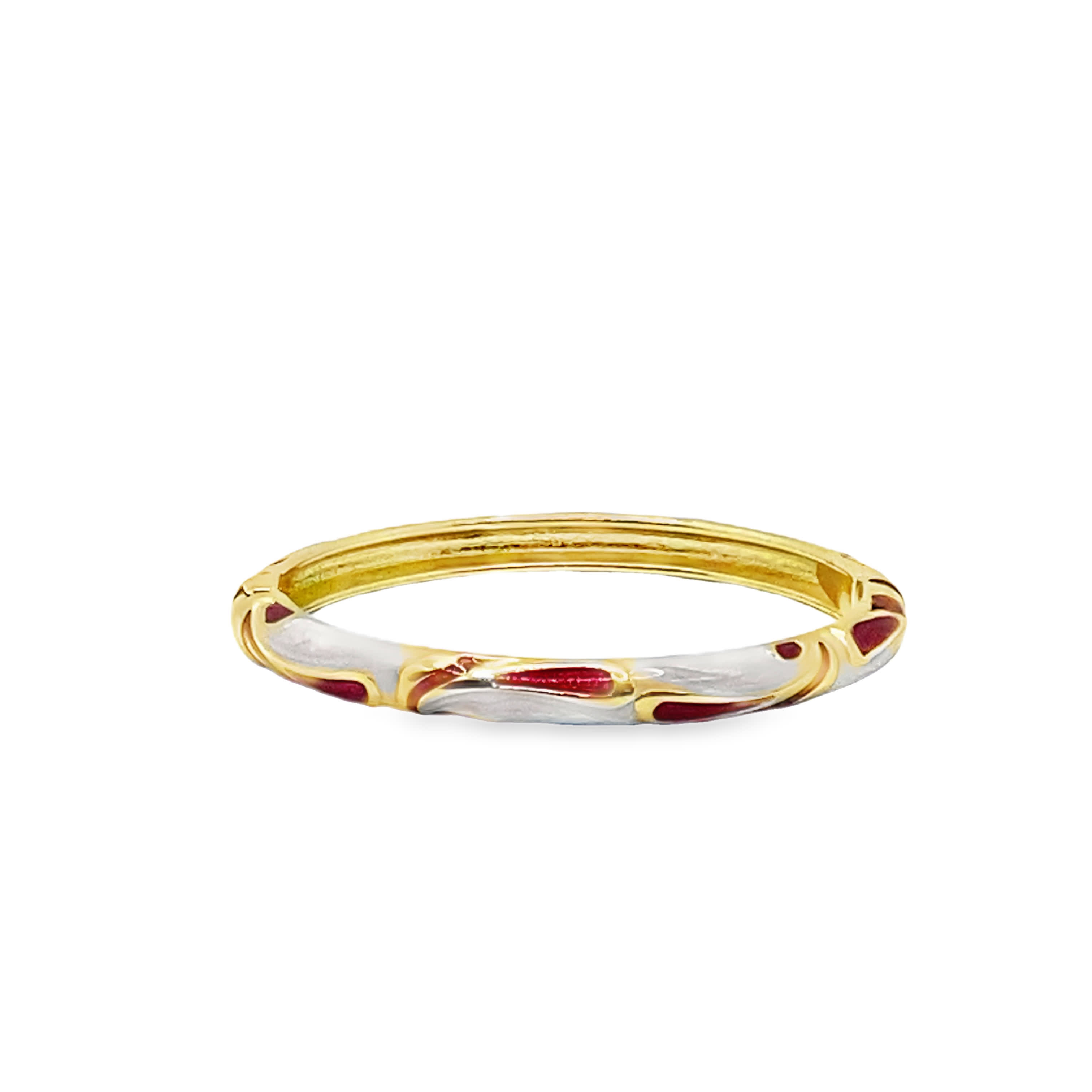 Elegancka bransoletka ze złoconej stali z ozdobnymi rysunkami