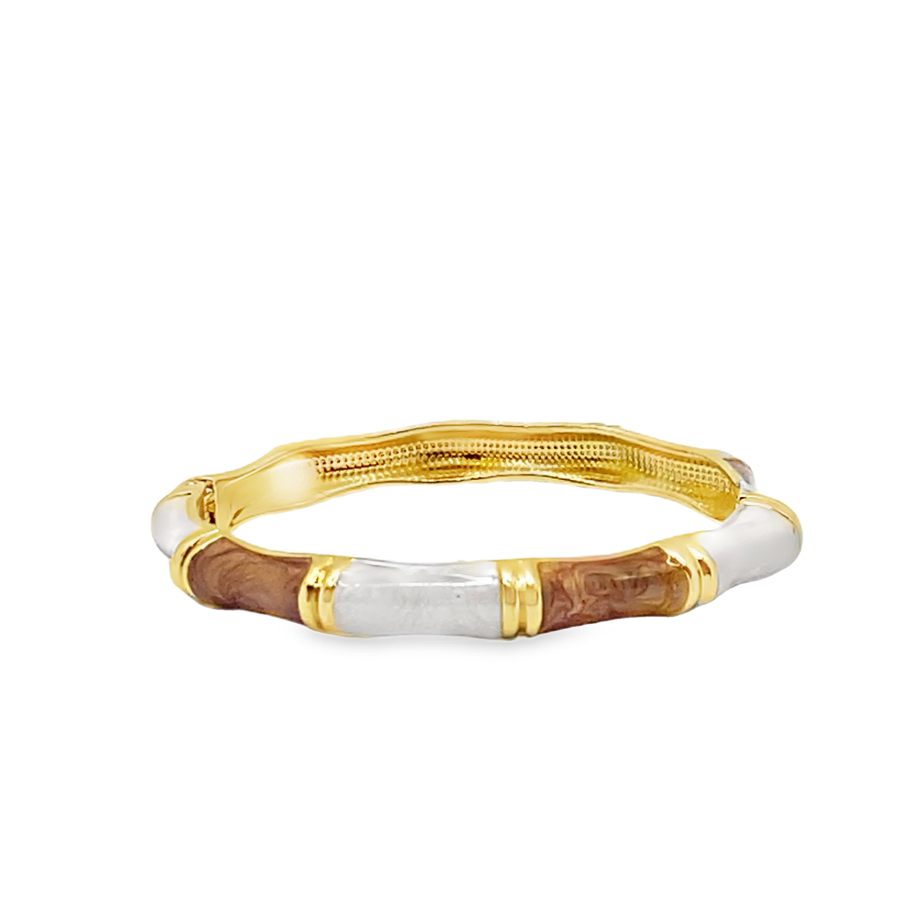 Bransoletka ze złoconej stali