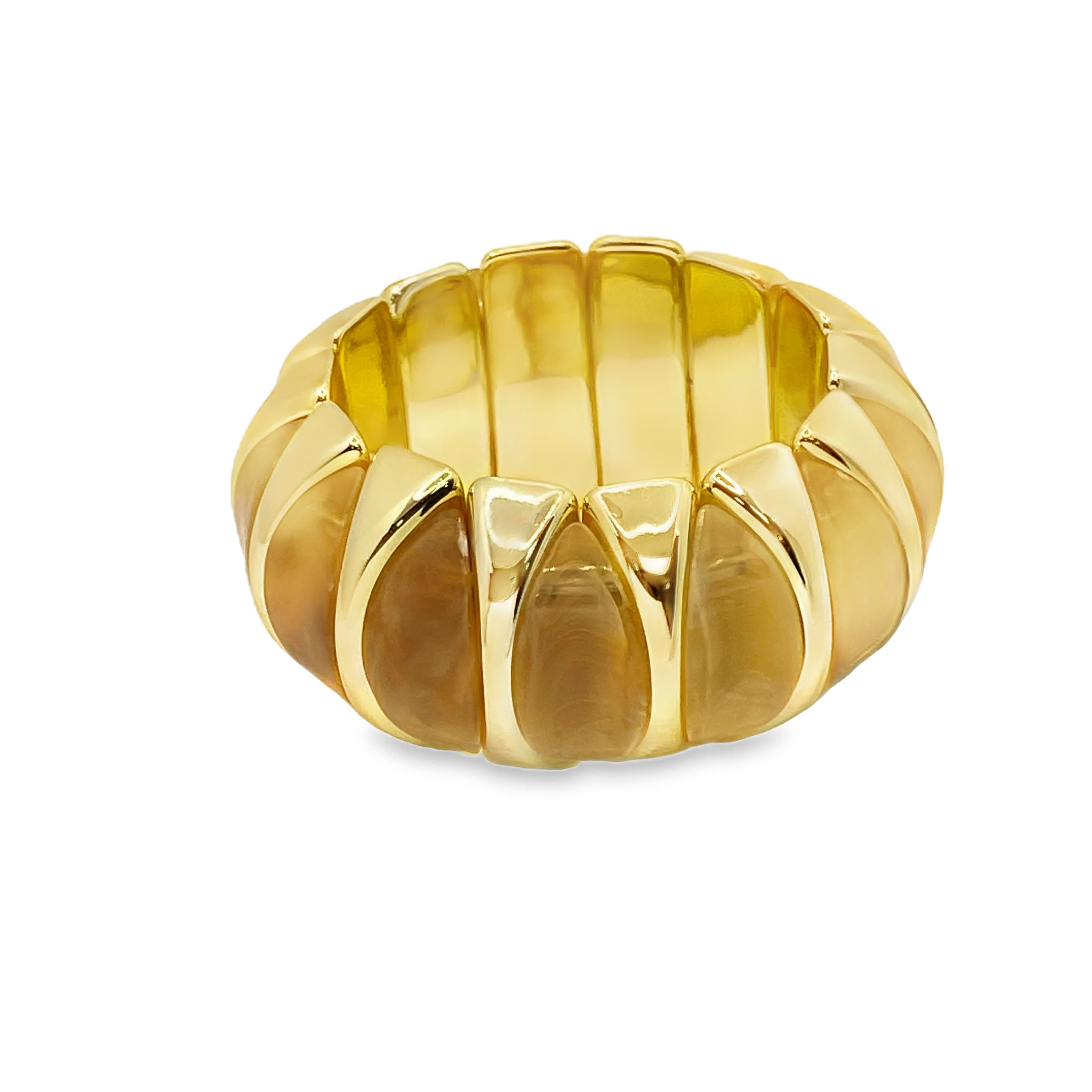 Elegancka elastyczna bransoletka ze złoconej stali