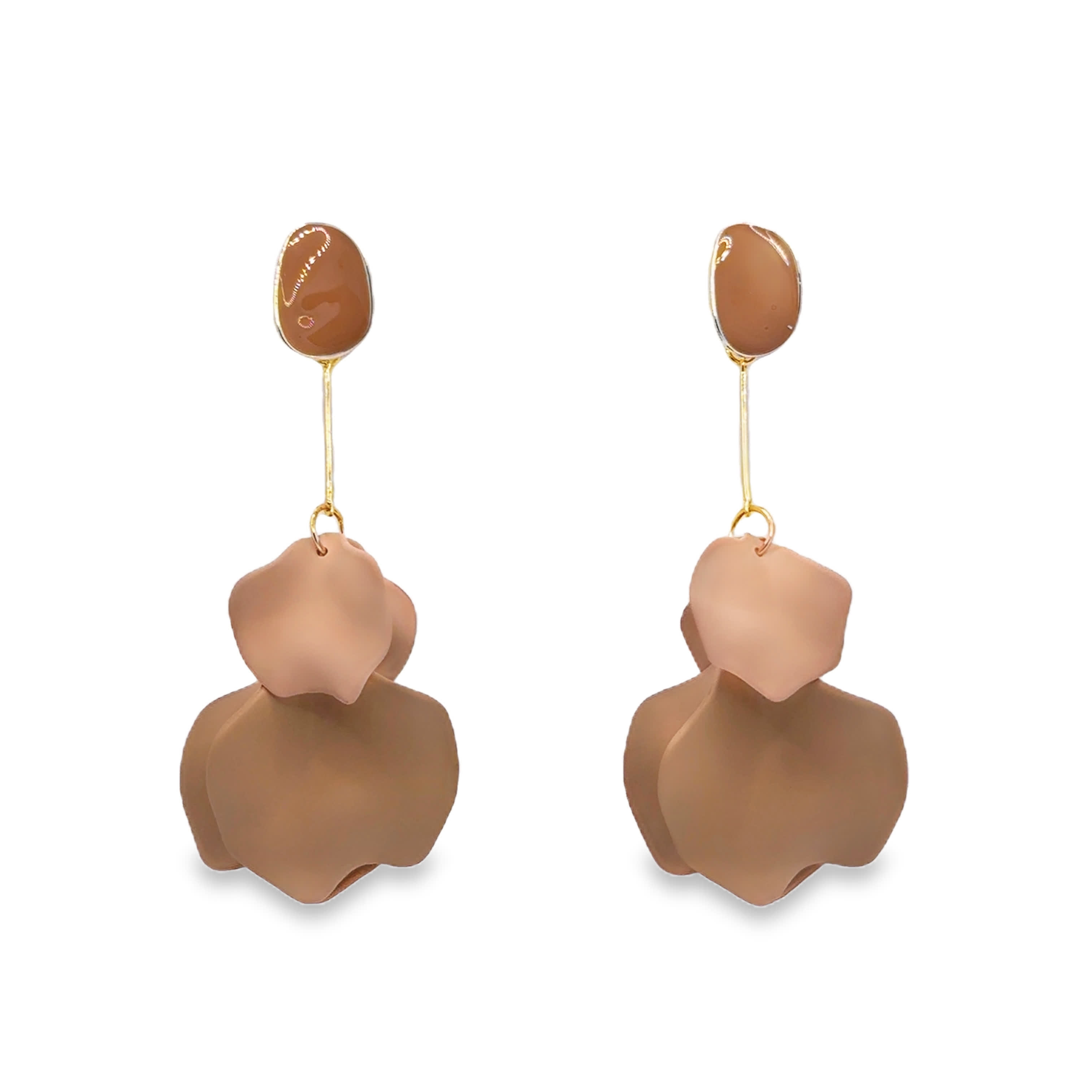 Nowoczesne wiszące kolczyki bez metalu