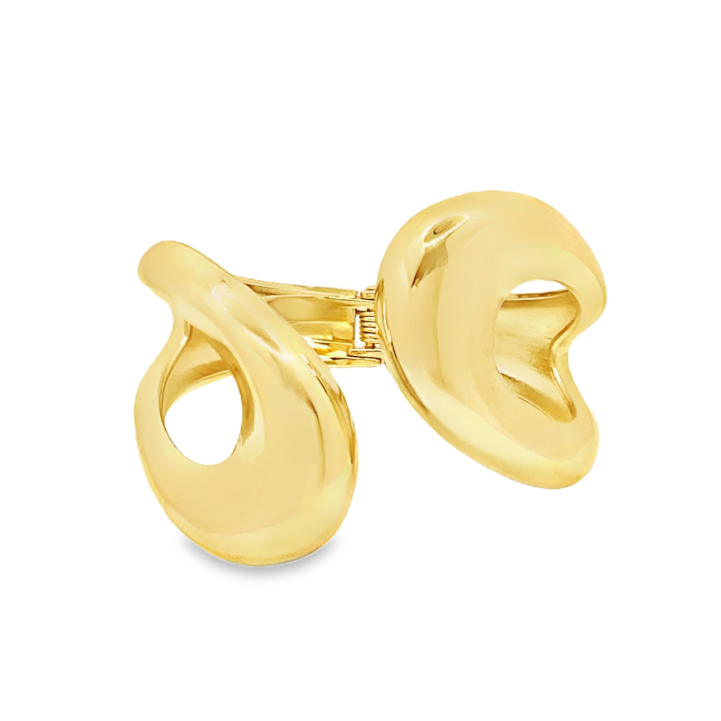 Rzeźbiarska bransoletka w kolorze żółtego złota