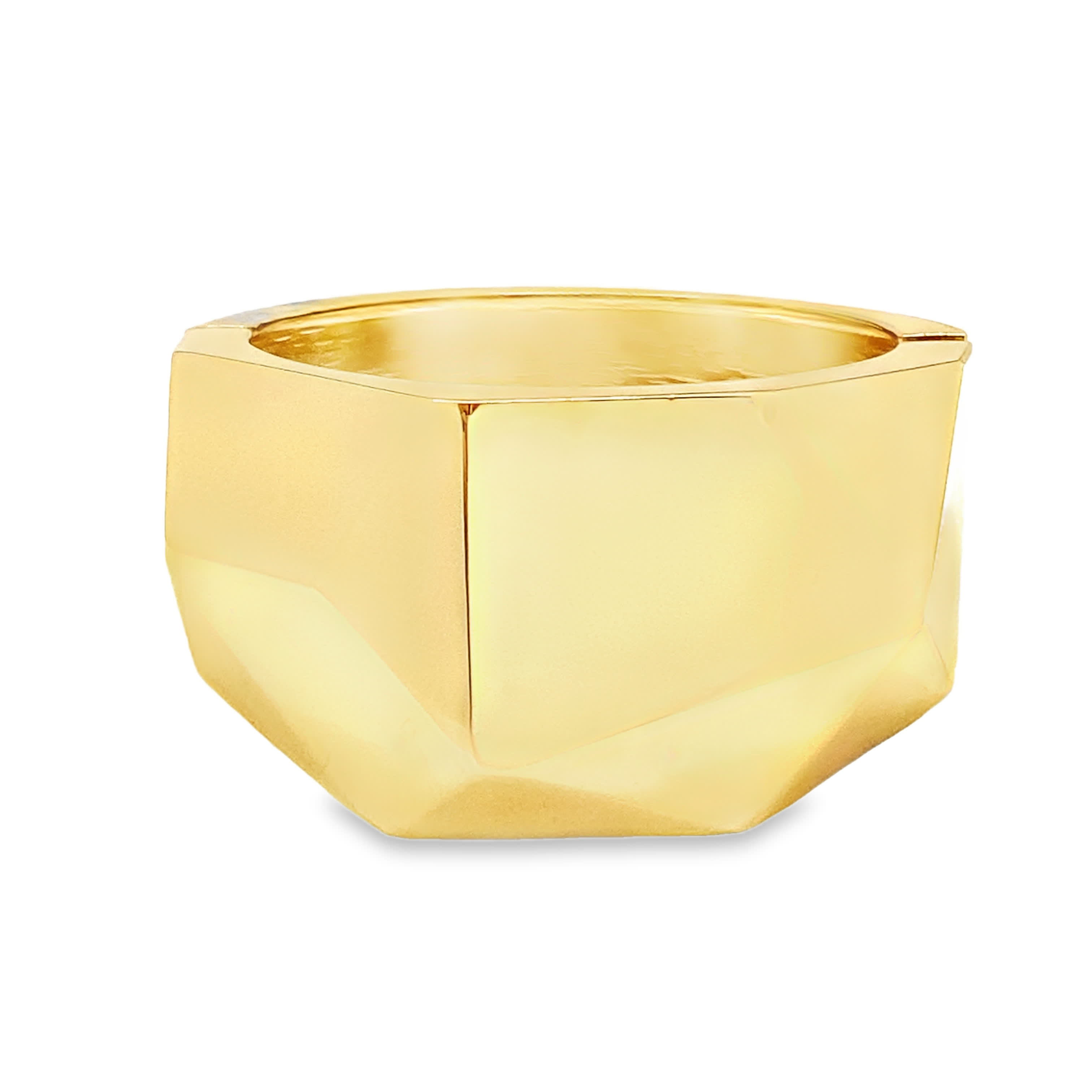 Geometryczna bransoletka w kolorze żółtego złota