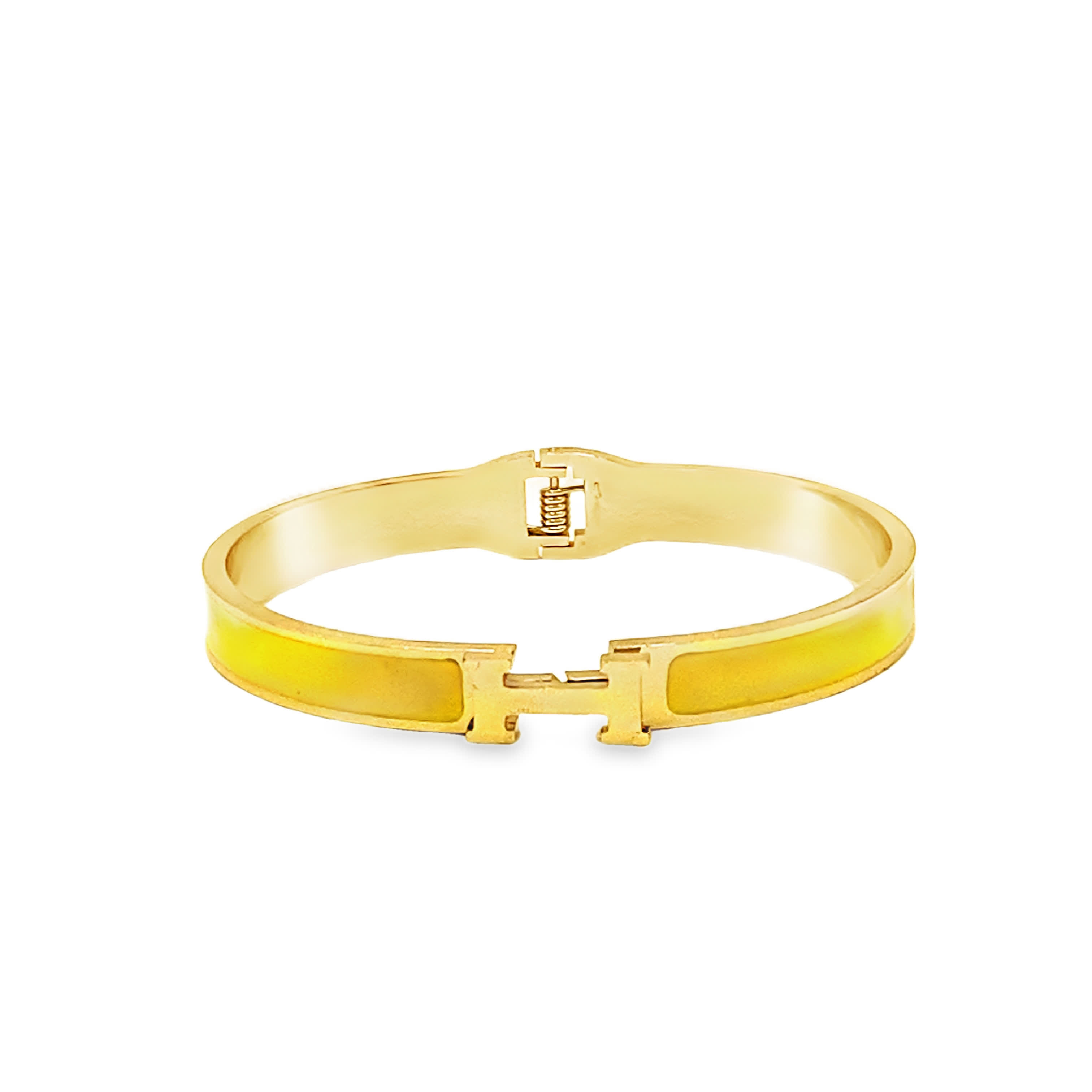 Bransoletka w kolorze żółtego złota o eleganckim wyglądzie