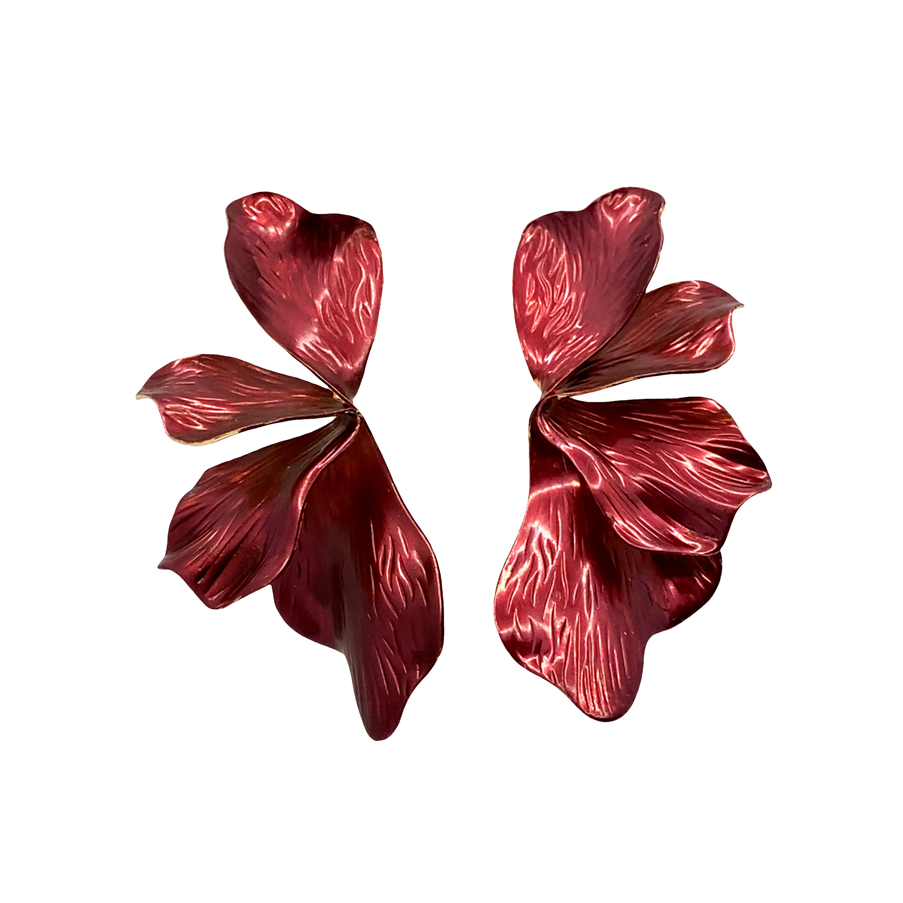 Kolczyki Wiszące Kwiatowe Bez Metalu