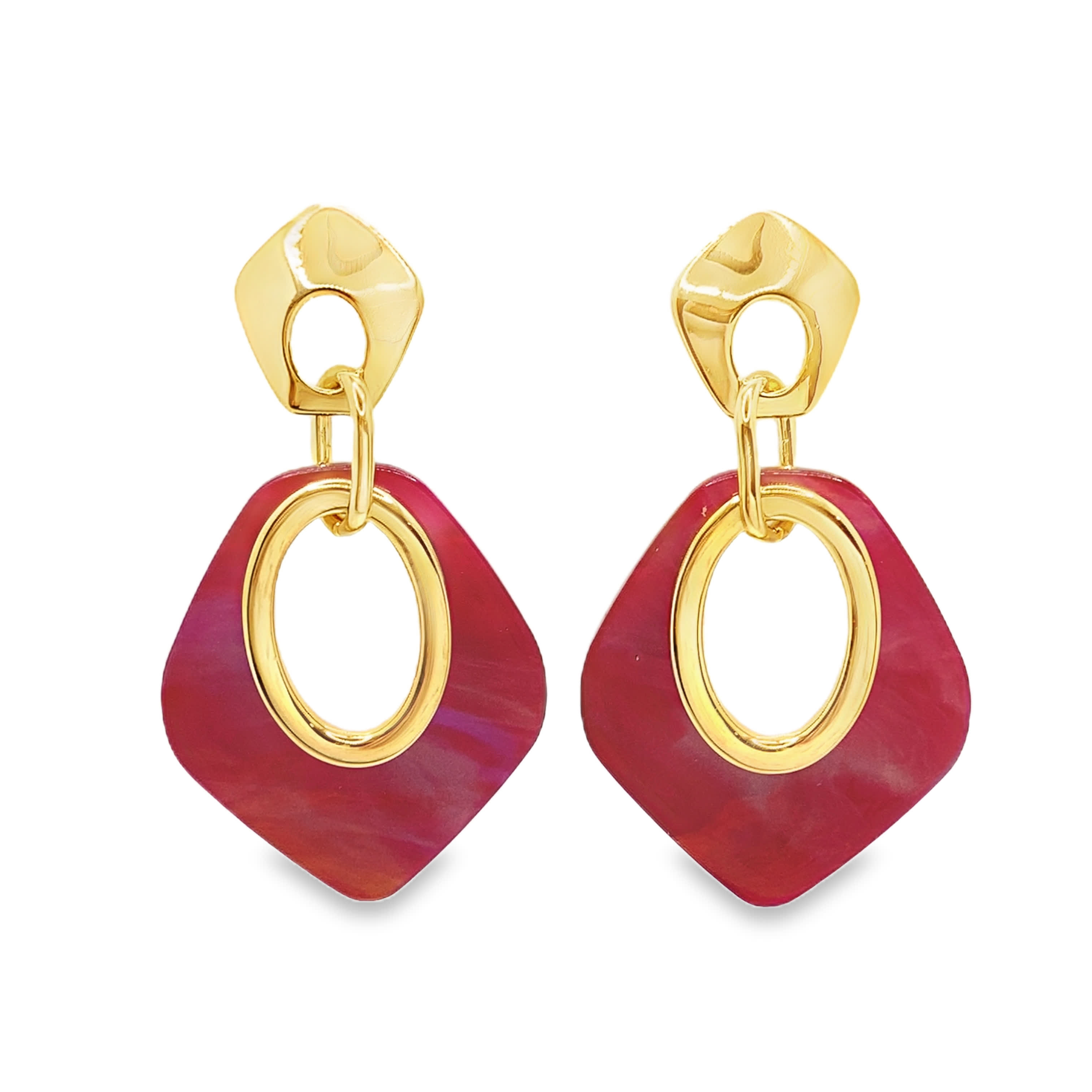 Geometryczne Kolczyki Wiszące