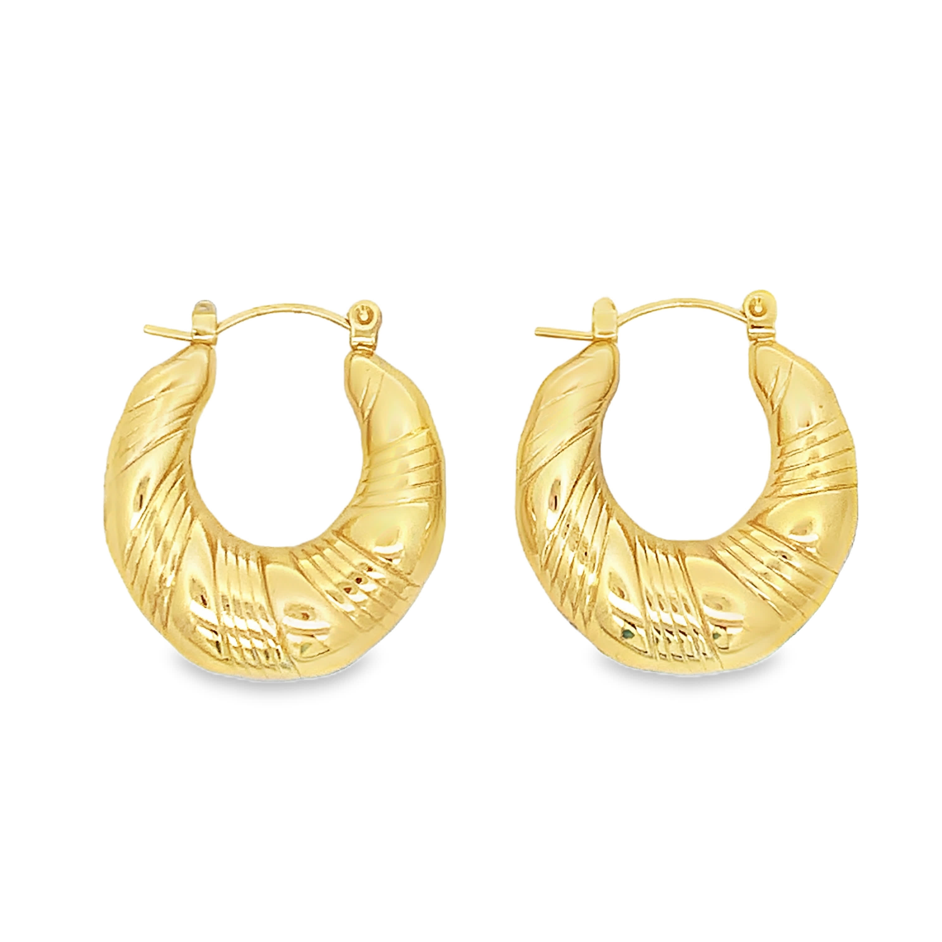 Fakturowe Kolczyki Koła