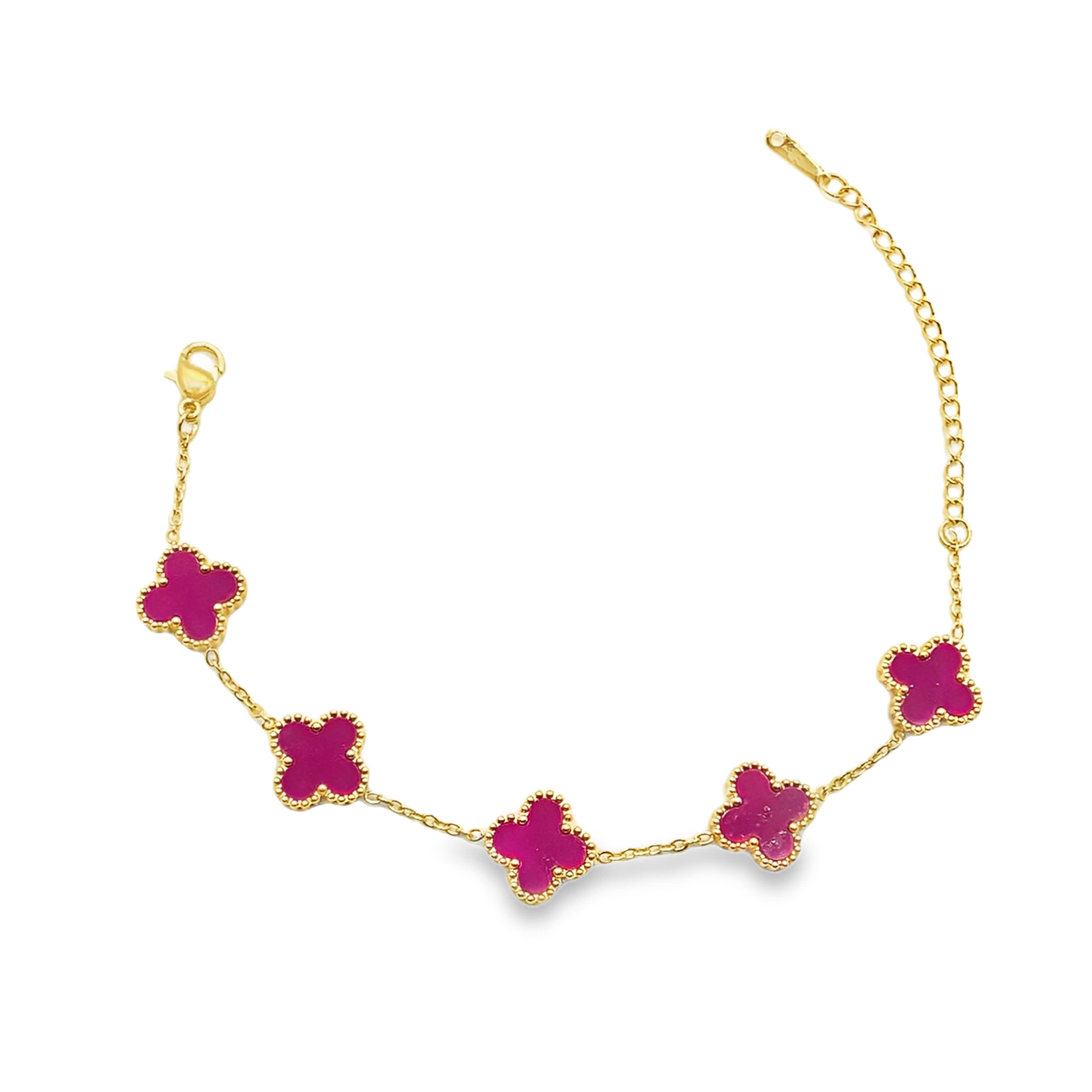 Bransoletka z łańcuszkiem w kolorze żółtego złota