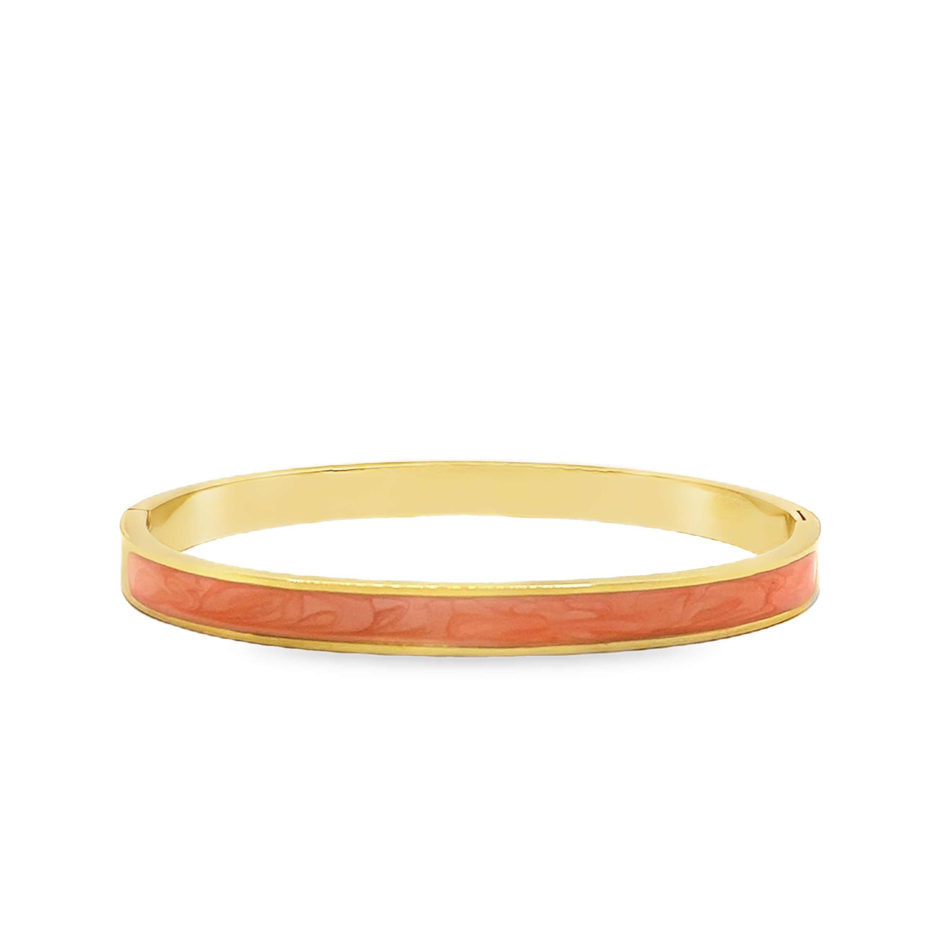 Bransoleta w kolorze żółtego złota z abstrakcyjnym wzorem