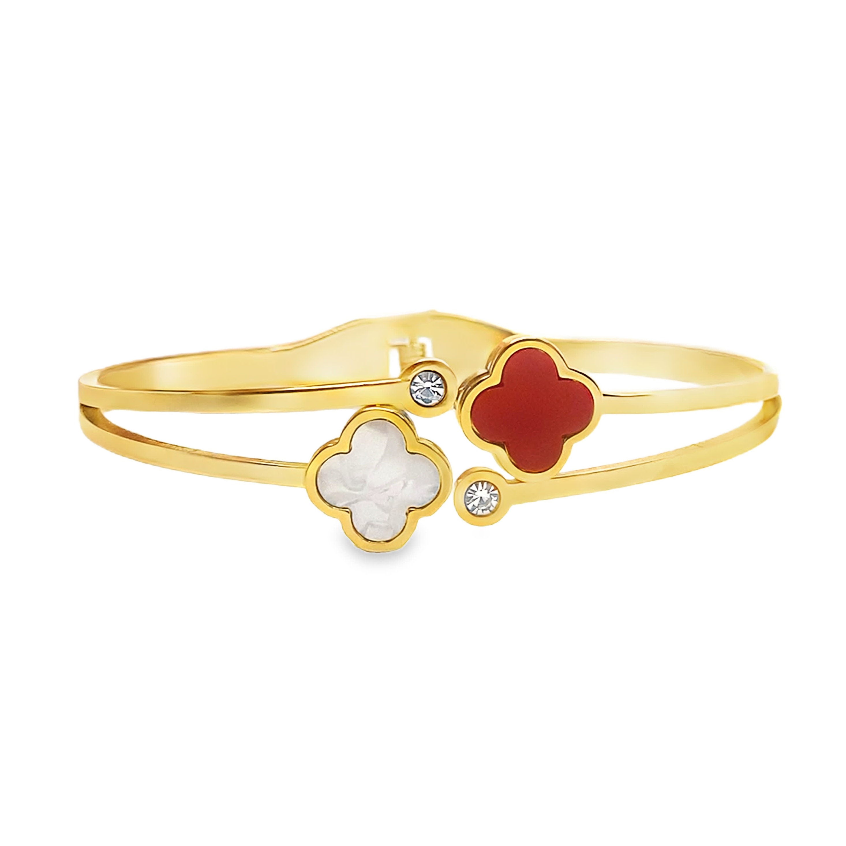 Elegancka bransoletka w kolorze żółtego złota z akcentami diamentowymi