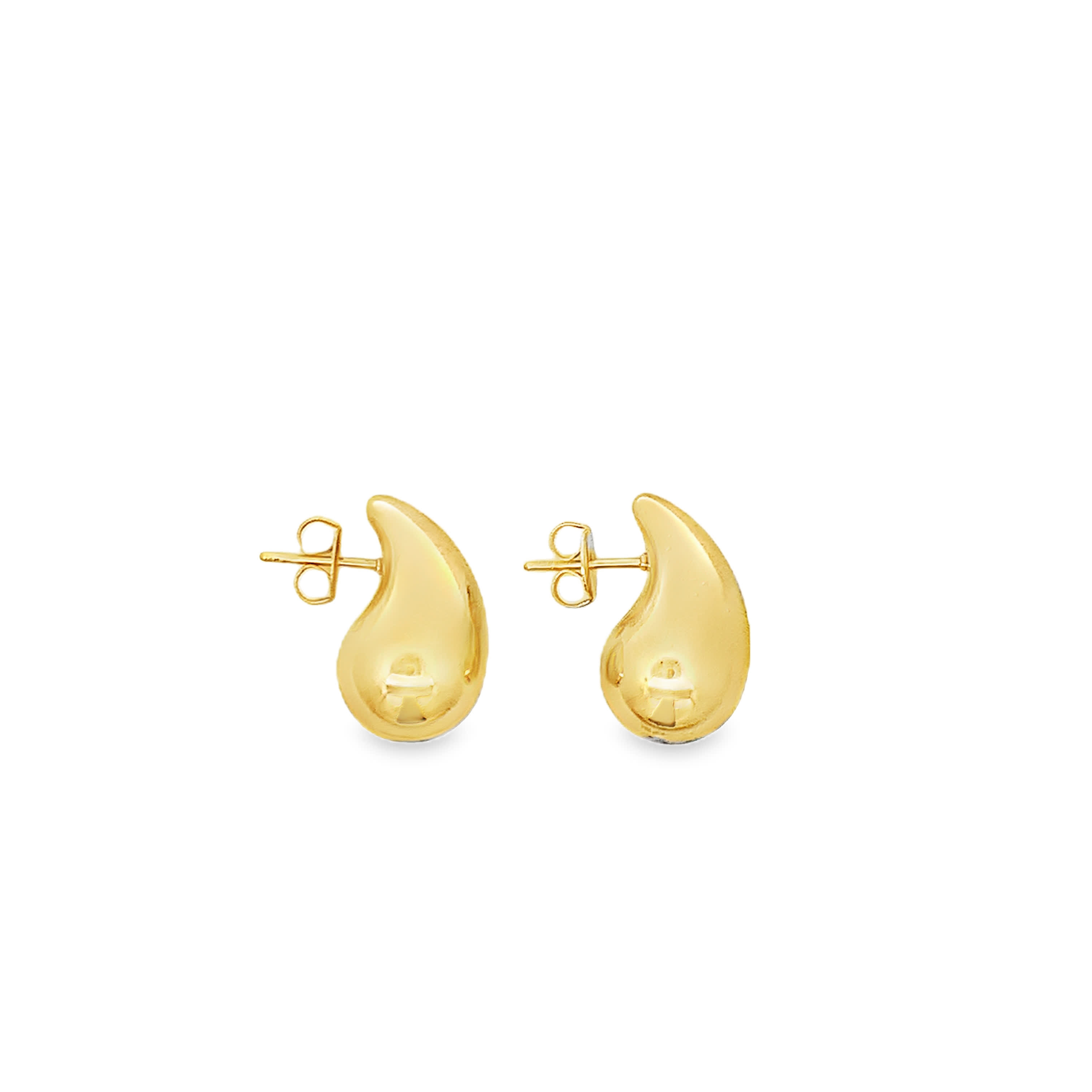 Klasyczne złocone kolczyki