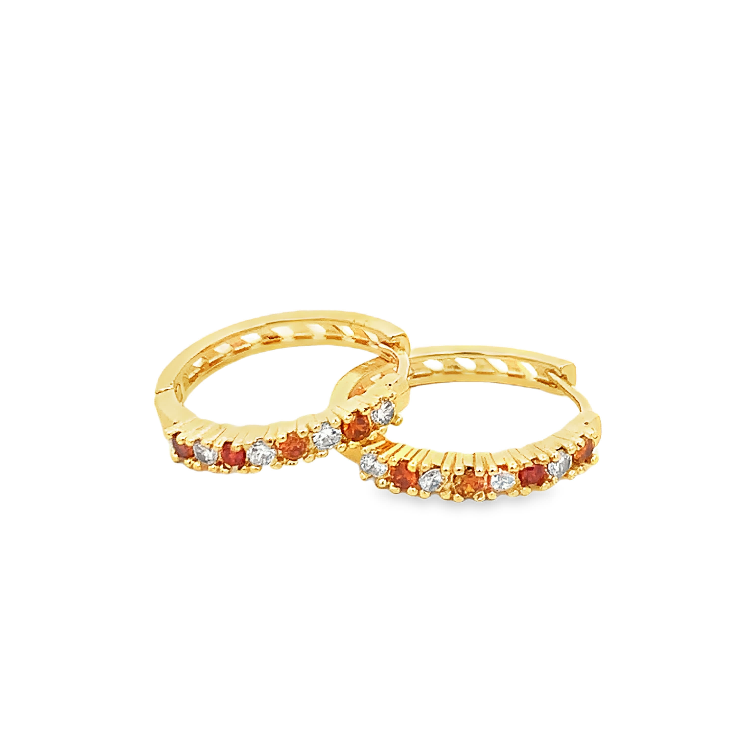 Kolczyki koła w kolorze żółtego złota