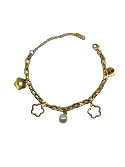 Bransoletka z kwiatuszkami